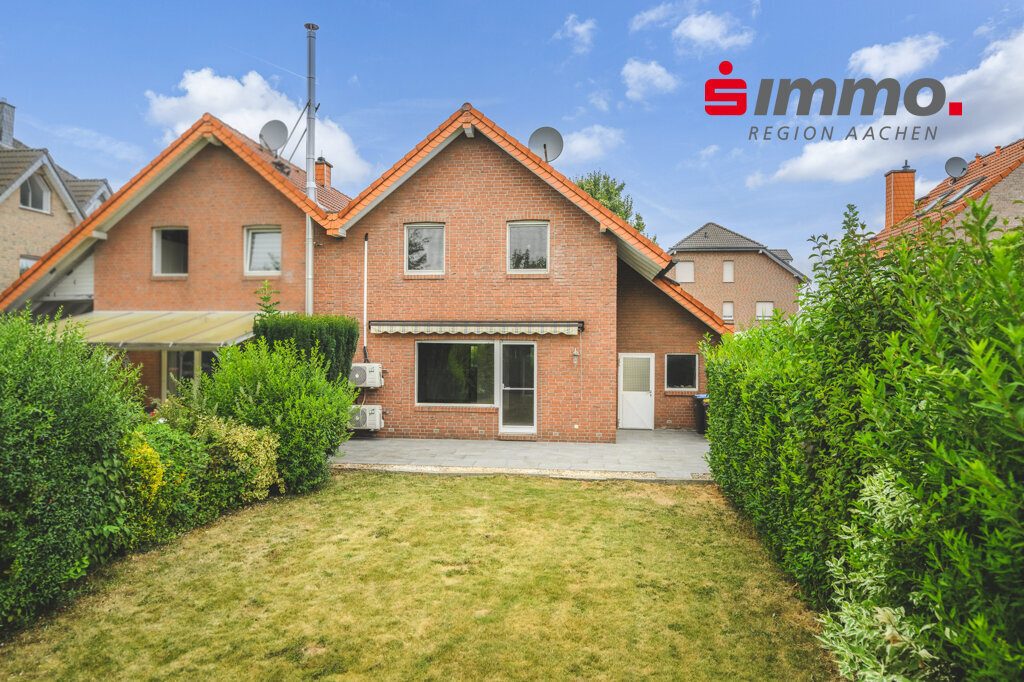 Immobilienangebot - Geilenkirchen - Wohnen - Geilenkirchen-Bauchem, Doppelhaushälfte mit großer Garage und schönem Garten in beliebter Wohnlage