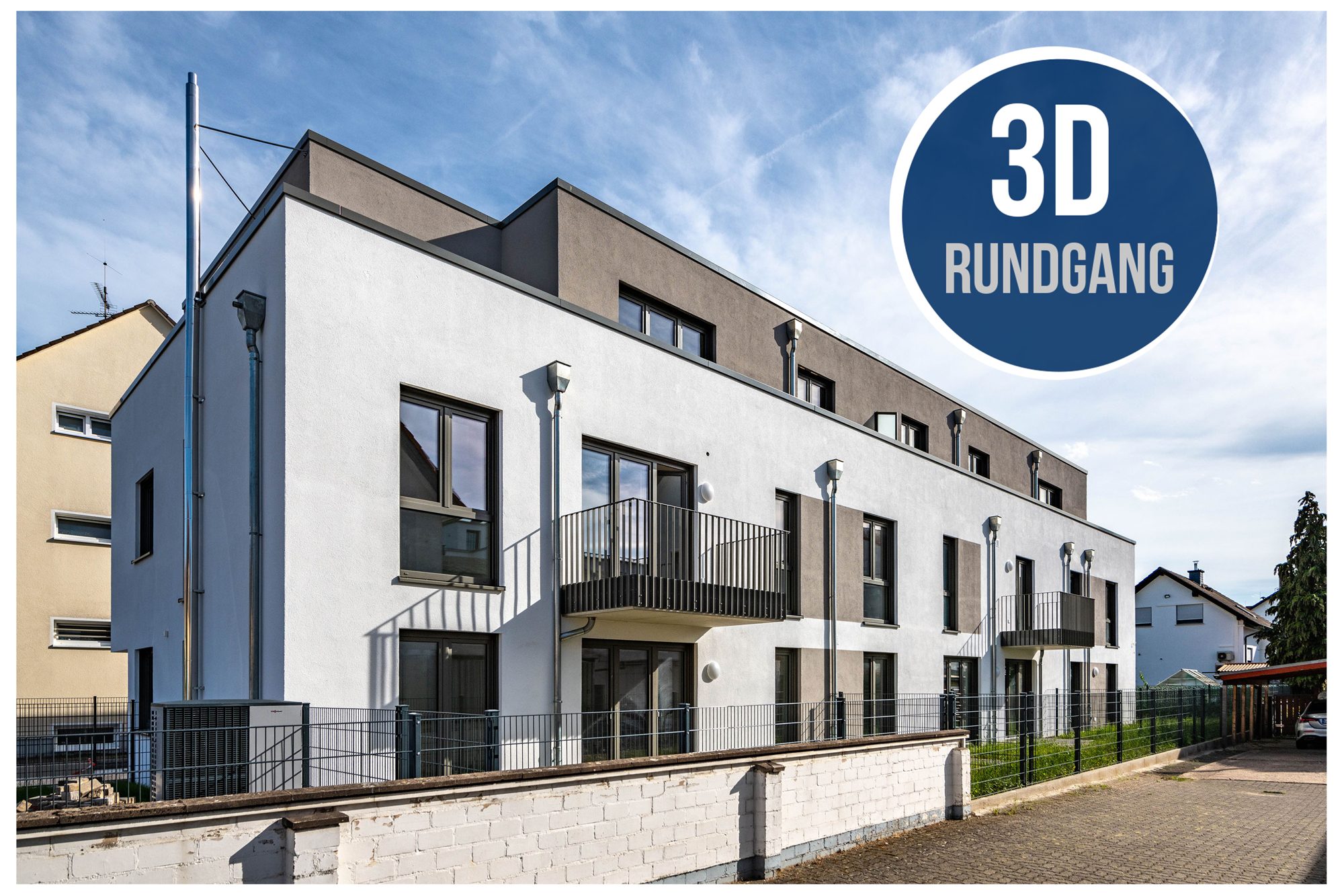 Außenansicht 3D Immobilienangebot - Maintal / Bischofsheim - Alle - Maintal-Bischofsheim: Barrierefreie & energieeffiziente 3-Zimmer-Wohnung