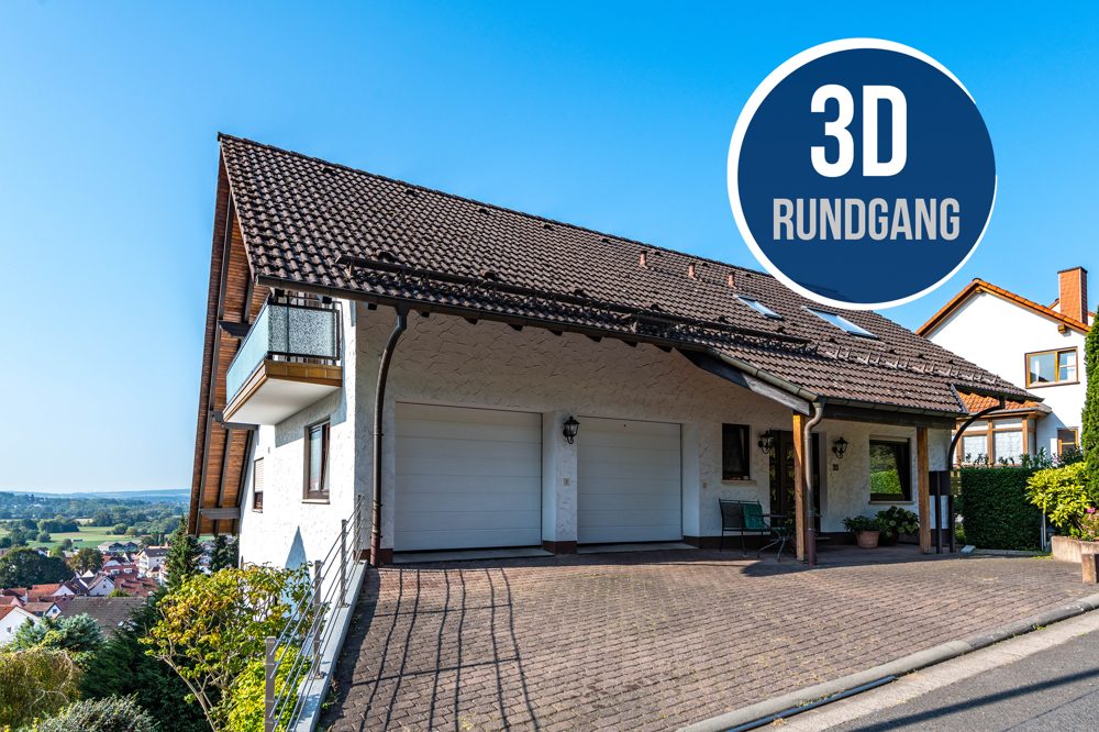 Immobilienangebot - Gelnhausen - Alle - Gelnhausen: Schöne 2 Zimmer-Wohnung mit Gartenanteil in ruhiger Wohnlage und herrlichem Ausblick