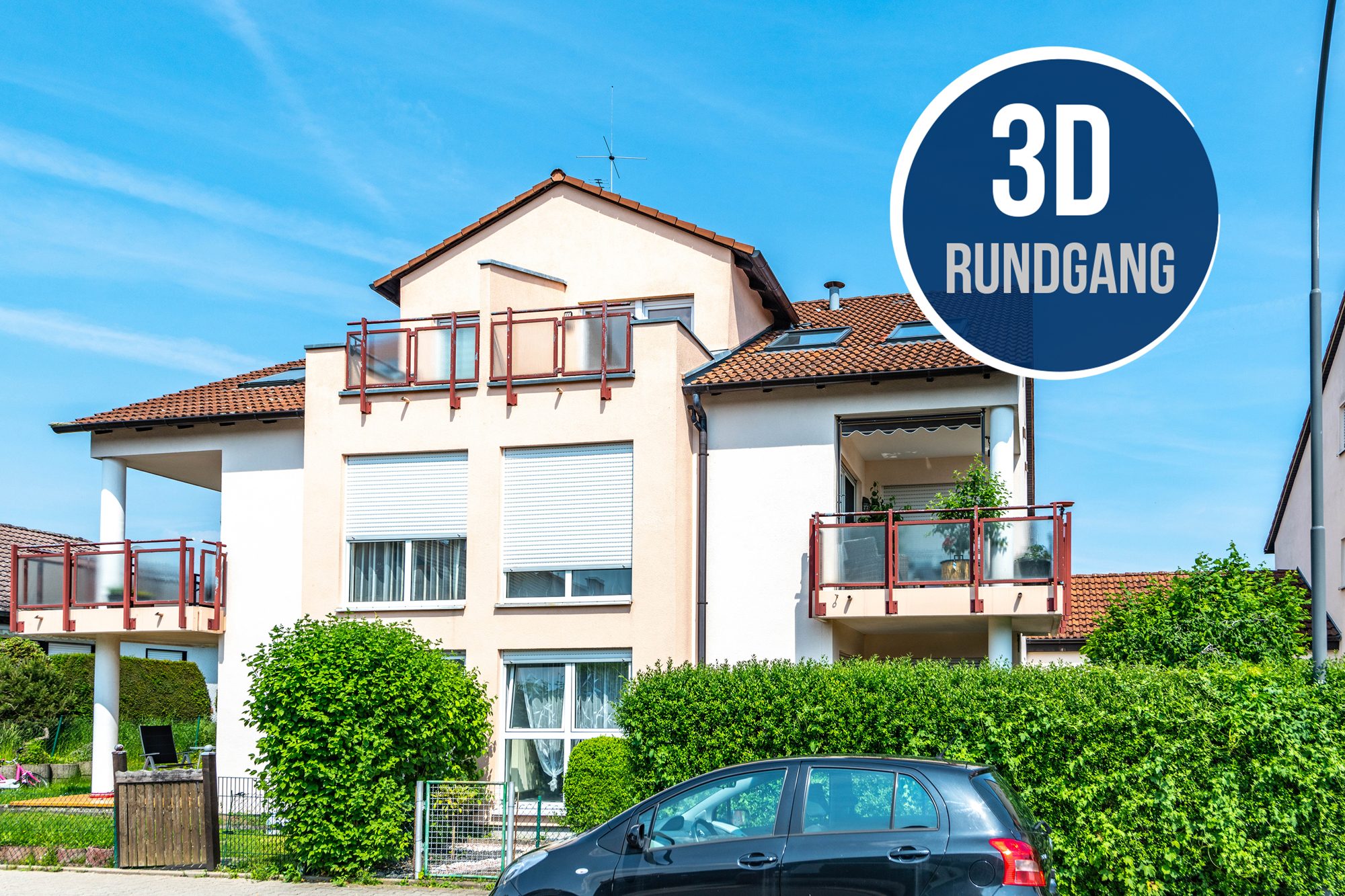 Immobilienangebot - Niddatal / Assenheim - Alle - Niddatal-Assenheim: Schöne 2 Zimmer-Dachgeschoss-Wohnung mit Süd-West Balkon in ruhiger Wohnlage.