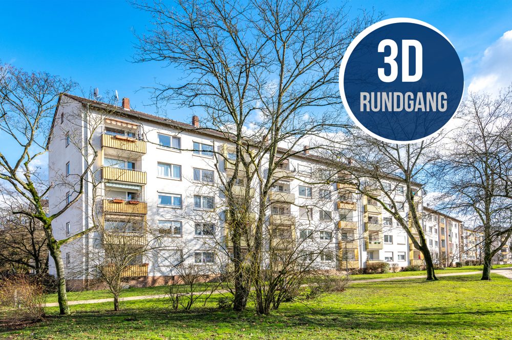 Immobilienangebot - Frankfurt - Alle - Frankfurt-Niederrad: Gemütliche 3 Zimmer-Wohnung mit tollem Grundriss & S/W-Balkon in zentraler Lage