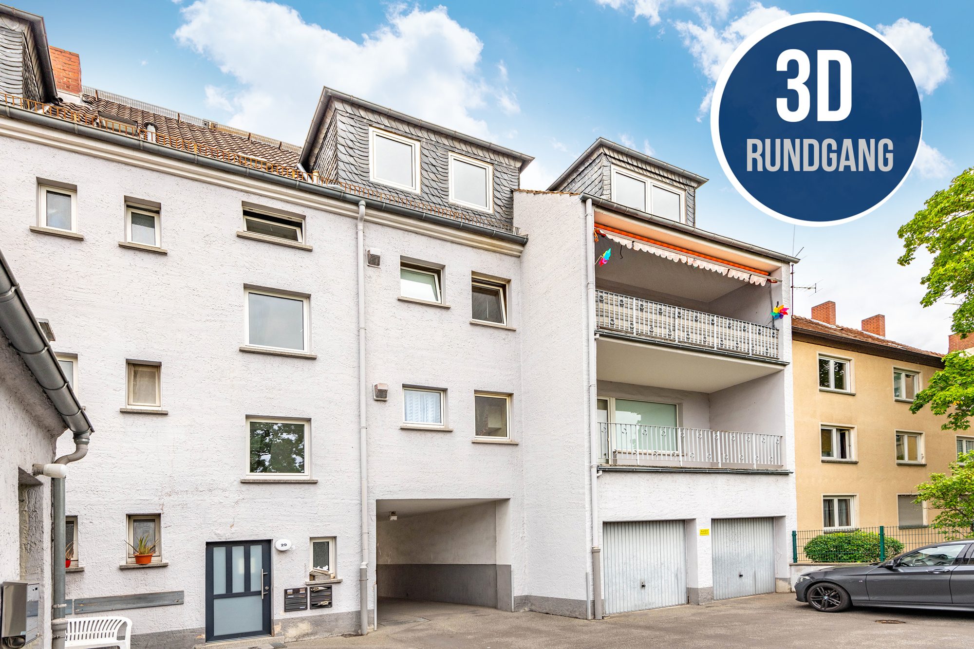 Immobilienangebot - Hanau - Alle - Hanau-Stadt: Helle und frisch renovierte 3 Zimmer-Dachgeschoss-Wohnung in direkter Innenstadtlage