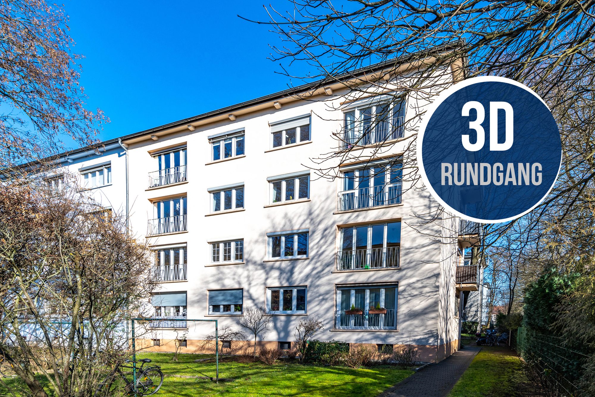 Immobilienangebot - Frankfurt am Main / Dornbusch - Alle - Frankfurt-Dornbusch: Gepflegte 3-Zimmer-Wohnung mit Einbauküche und Balkon in begehrter Lage