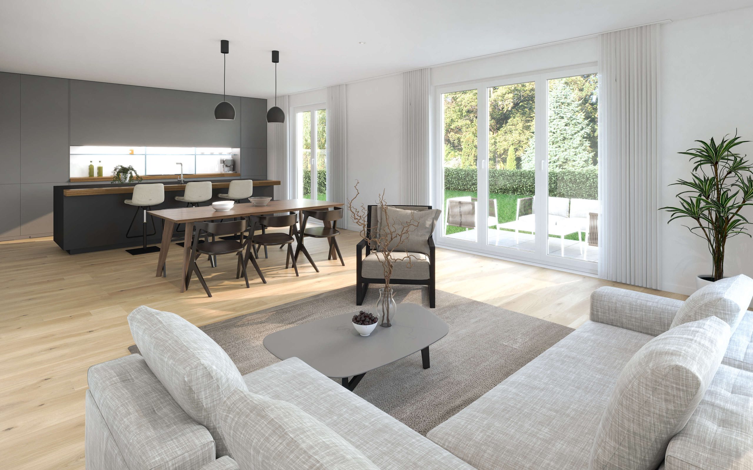 Neubauprojekt Jahn 3 - Wohnzimmer I