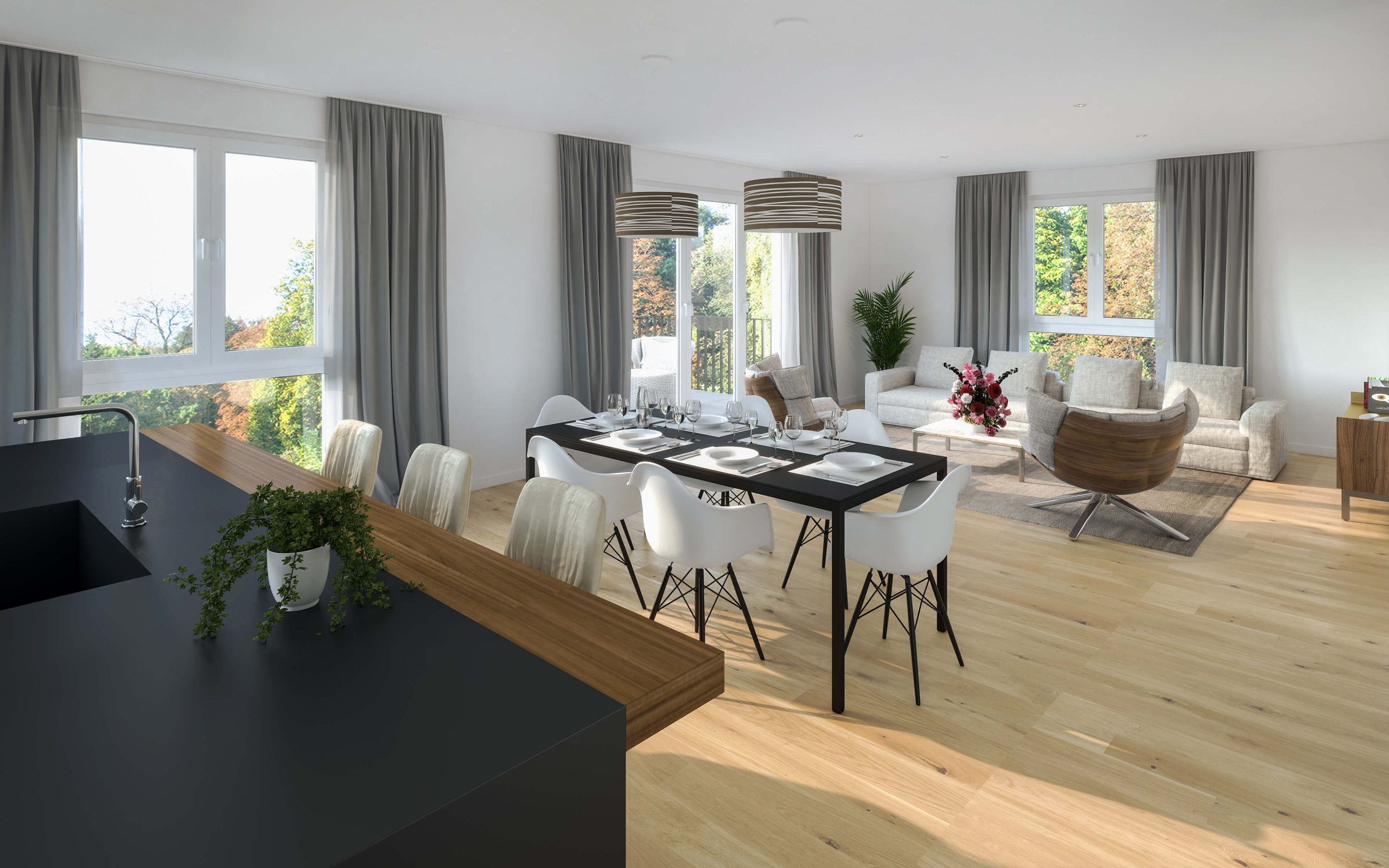 Neubauprojekt Jahn 3 - Wohnzimmer II