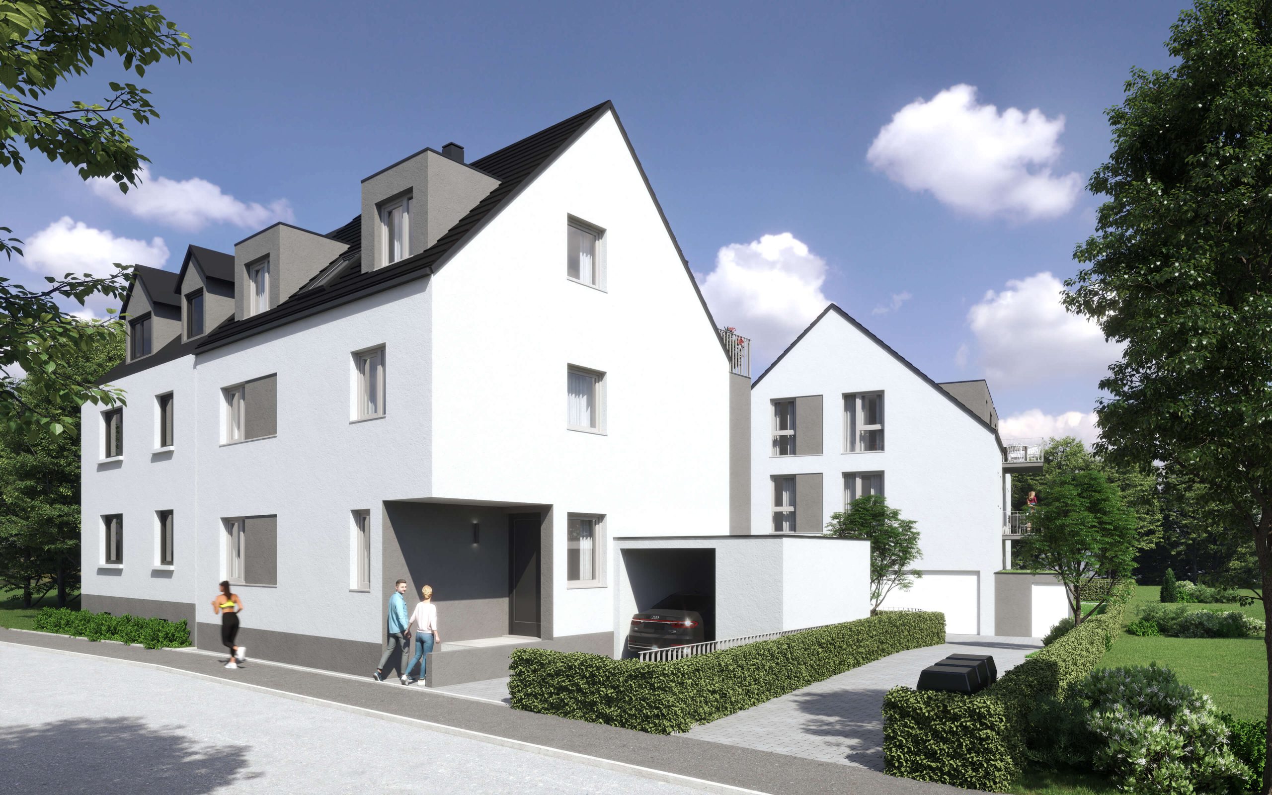 Neubauprojekt Quartier 19 - Aussenansicht 01