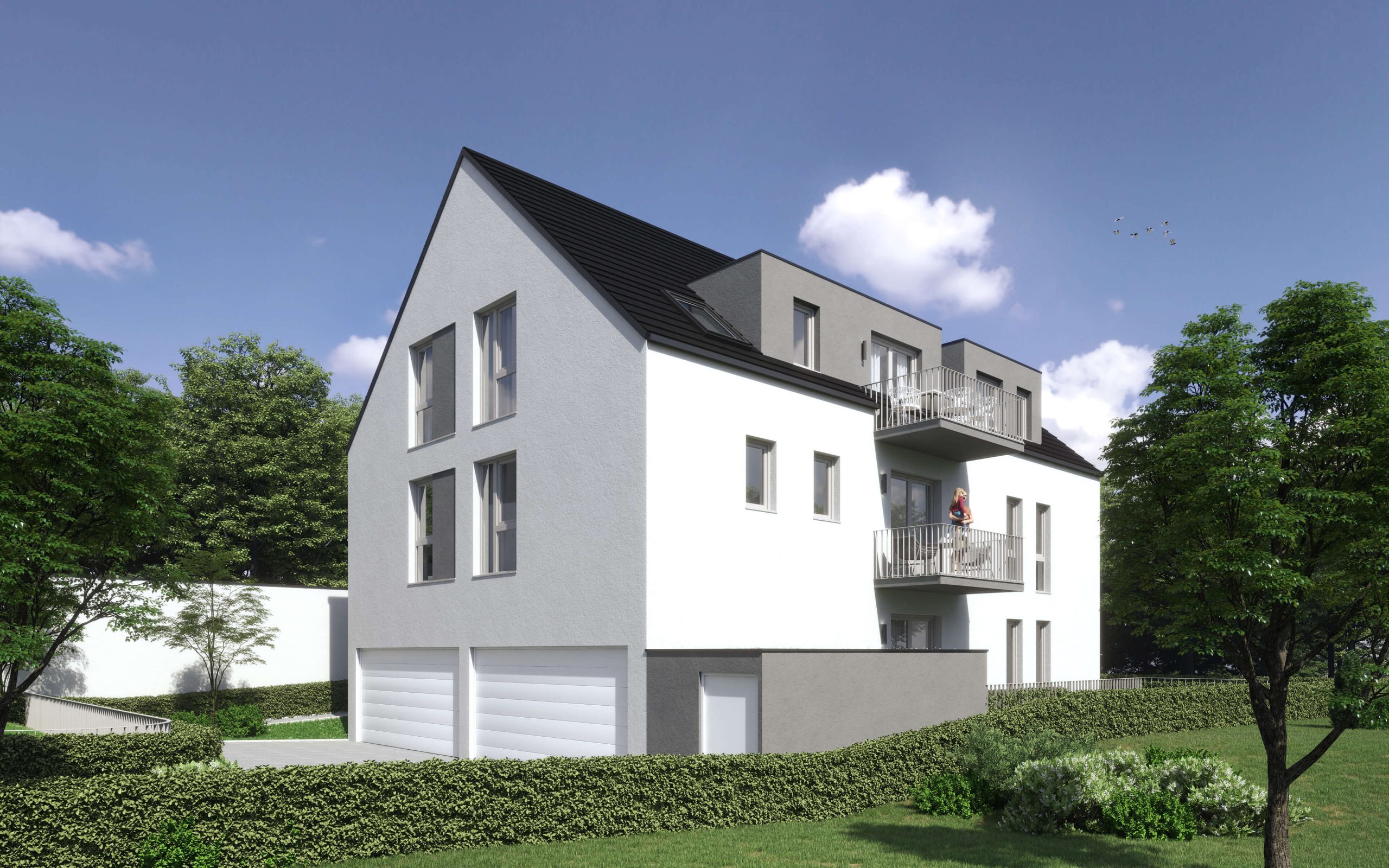 Neubauprojekt Quartier 19 - Aussenansicht 03