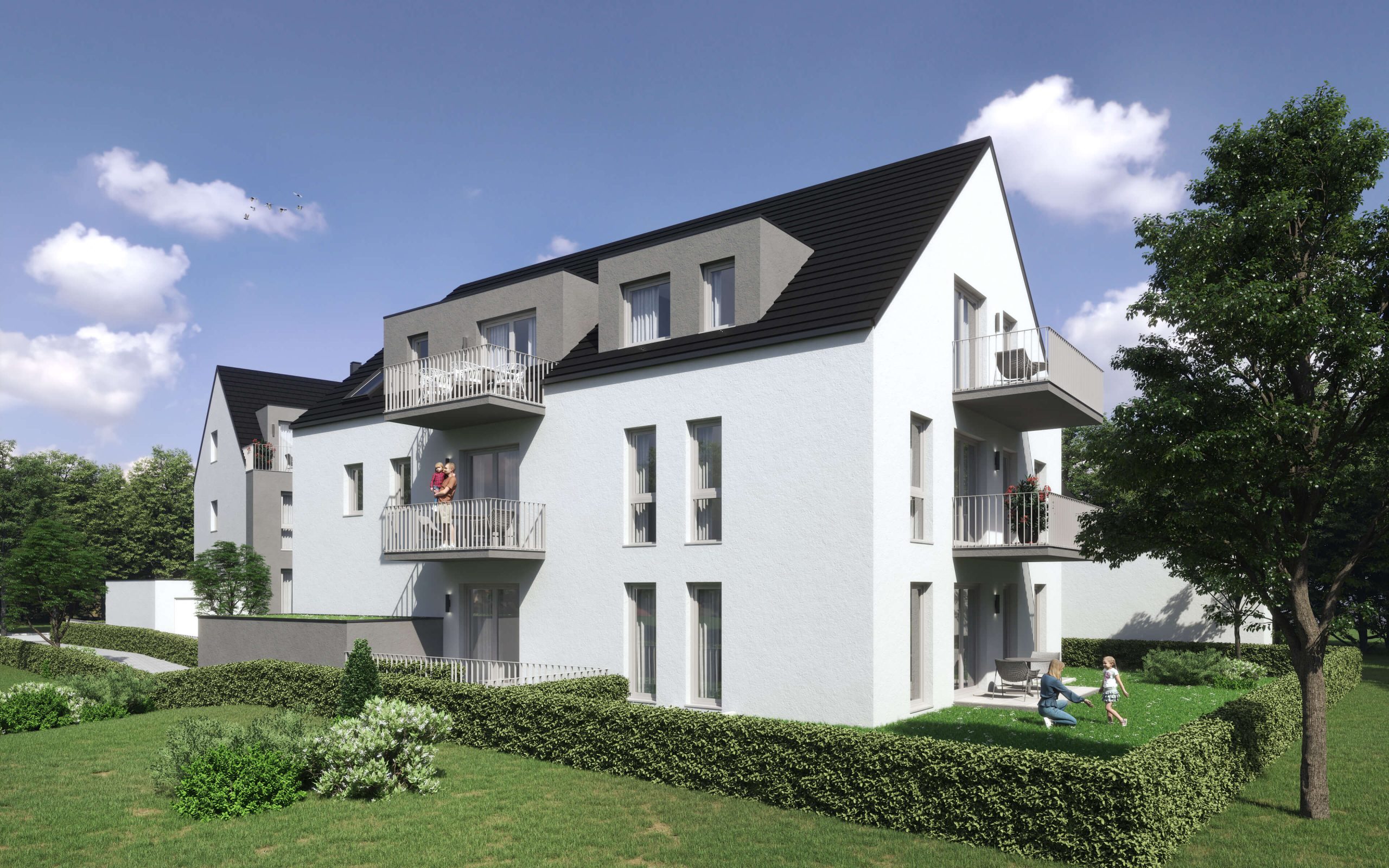 Neubauprojekt Quartier 19 - Aussenansicht 04