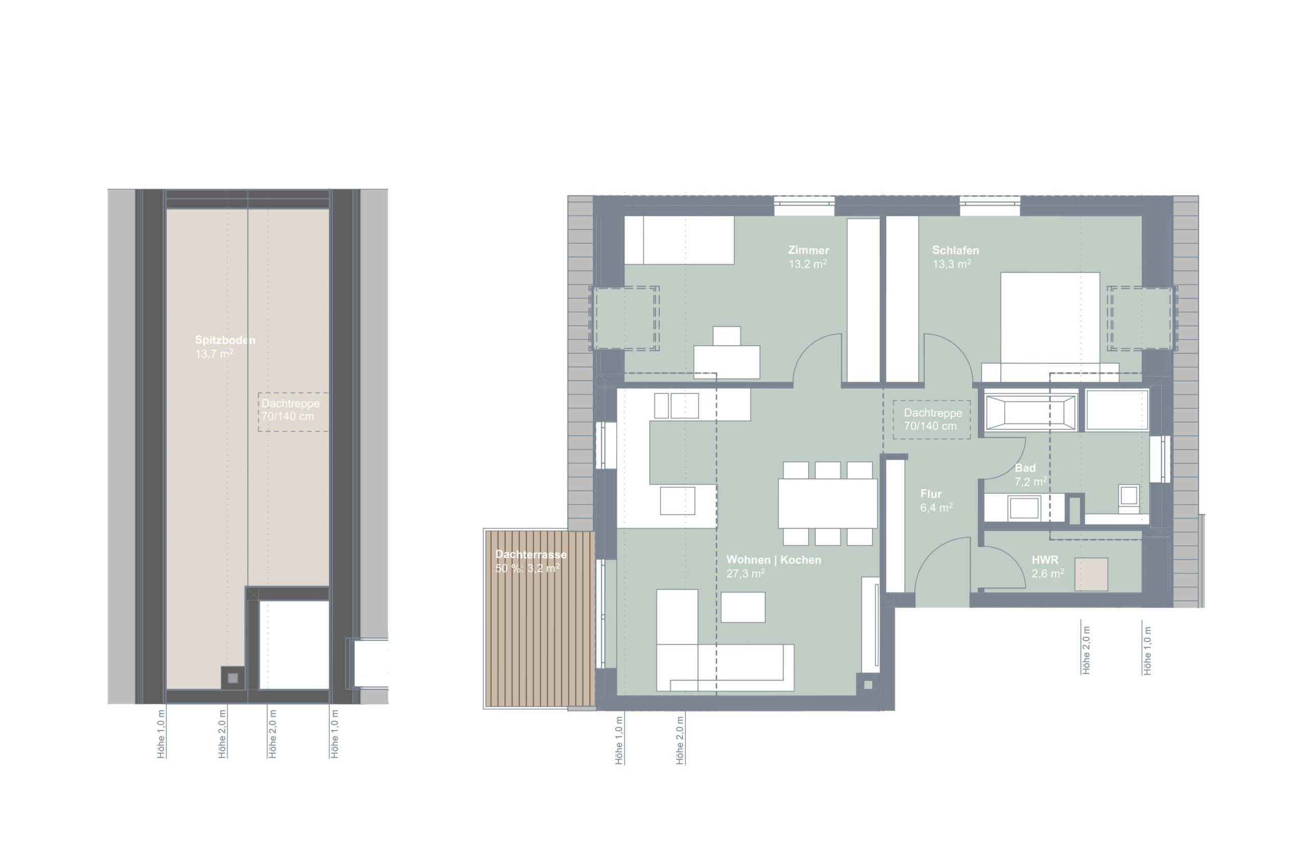 Neubauprojekt Quartier 19 - Grundriss Wohnung_V