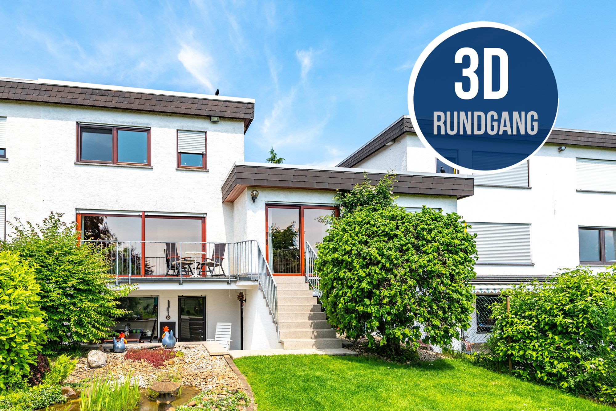 Immobilienangebot - Maintal / Dörnigheim - Alle - Maintal-Dörnigheim: "Einmalige Lage" - Top gepflegte Doppelhaushälfte mit herrlichem Grundstück