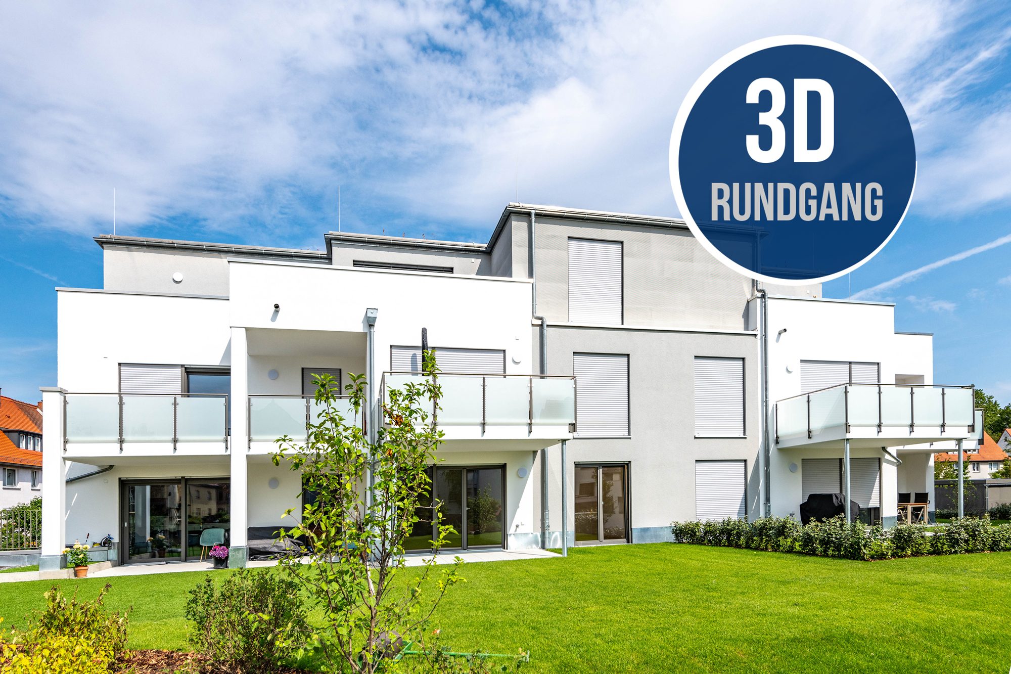 Immobilienangebot - Hanau - Alle - Hanau-Rosenau: "Erstbezug" - Traumhafte 2-Zimmer-Wohnung mit Terrasse und eigenem Garten in top Lage