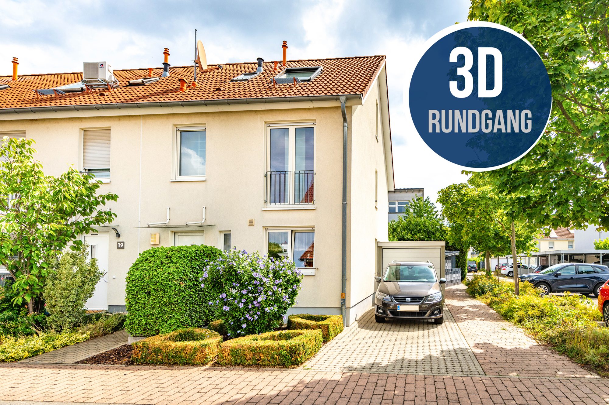 Immobilienangebot - Hanau / Klein-Auheim - Alle - Hanau Klein-Auheim: Tolles Niedrigenergie-Reihenendhaus mit Garten in ruhiger & zentraler Wohnlage