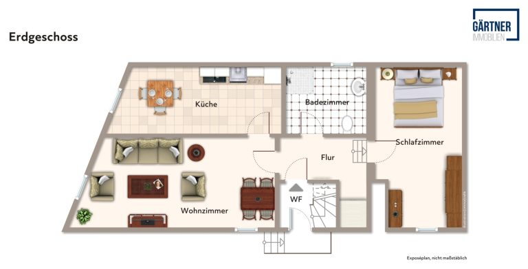 Immobilienangebot - Hanau / Mittelbuchen - Alle - Hanau-Mittelbuchen: Sanierungsbedürftiges Einfamilienhaus mit tollem Garten in zentraler Lage