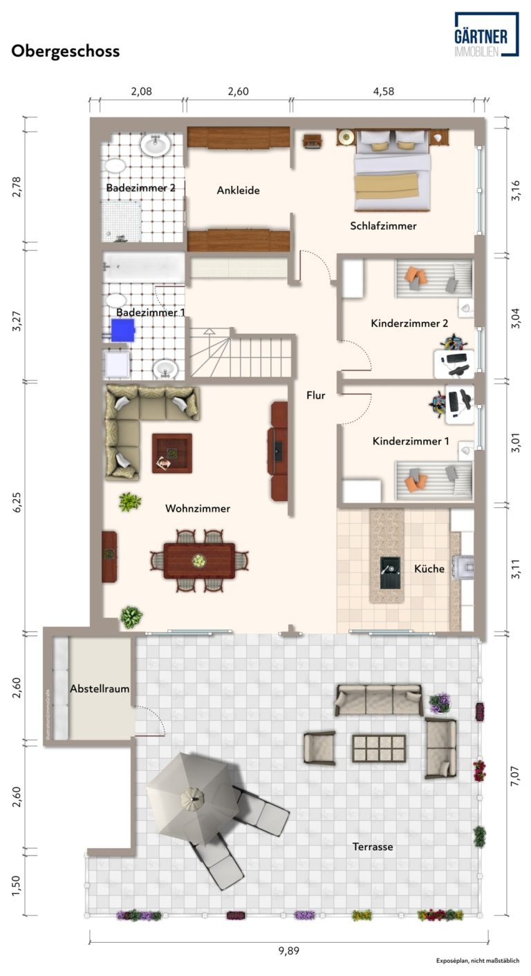 Immobilienangebot - Maintal / Dörnigheim - Alle - Maintal-Dörnigheim: Exklusive 4-Zimmer-Wohnung mit toller Dachterrasse und traumhaftem Ausblick