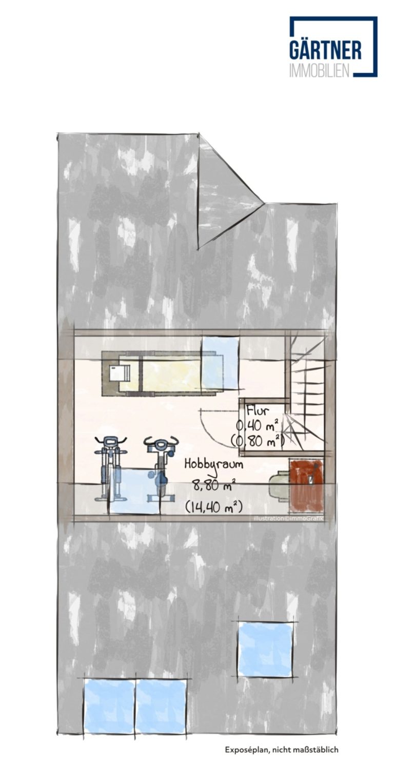Immobilienangebot - Mühlheim - Alle - Mühlheim: Gemütliche, vermietete 2,5-Zimmer-Maisonette-Wohnung mit Süd-West Balkon in Main-Nähe