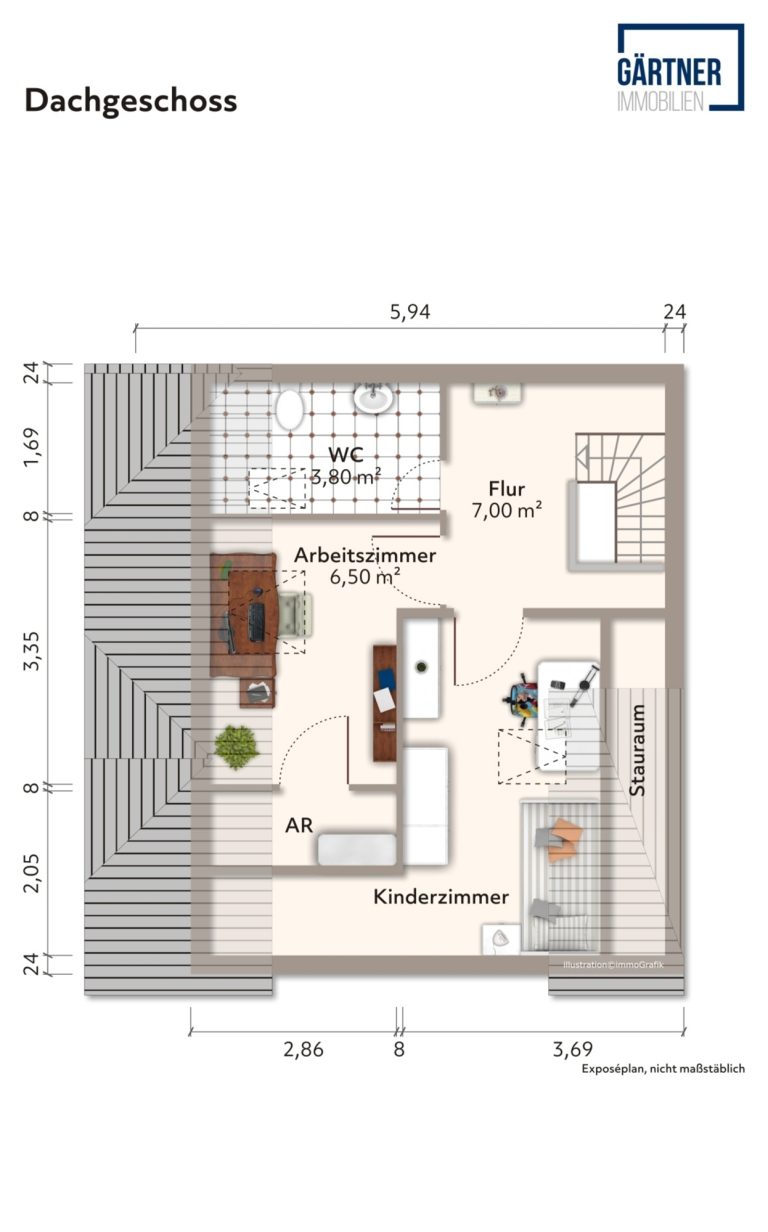 Immobilienangebot - Bad Nauheim - Alle - Bad Nauheim: Gemütliche und helle 4-Zimmer-Maisonette-Wohnung mit Einbauküche in zentraler Lage