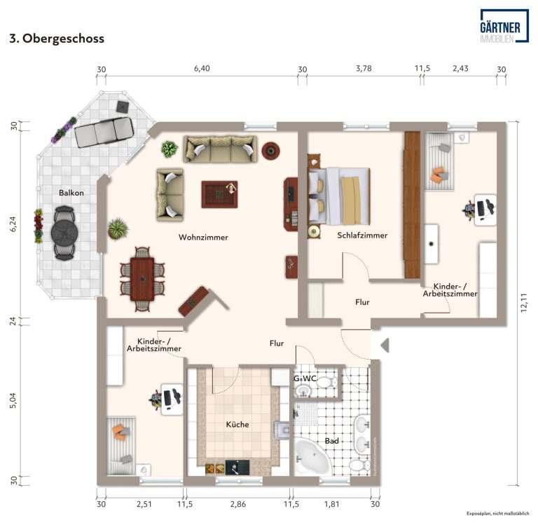 Immobilienangebot - Maintal / Bischofsheim - Alle - Maintal-Bischofsheim: Großzügige, neuwertige 4-Zimmer-Wohnung mit Süd-West Balkon & tollem Grundriss