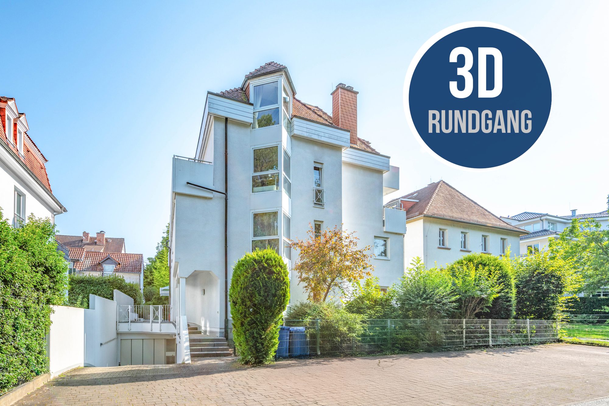 Immobilienangebot - Bad Homburg vor der Höhe - Alle - Bad Homburg: Traumhafte 3-Zimmer-Erdgeschoss-Wohnung mit zwei Terrassen und Kamin in ruhiger Lage