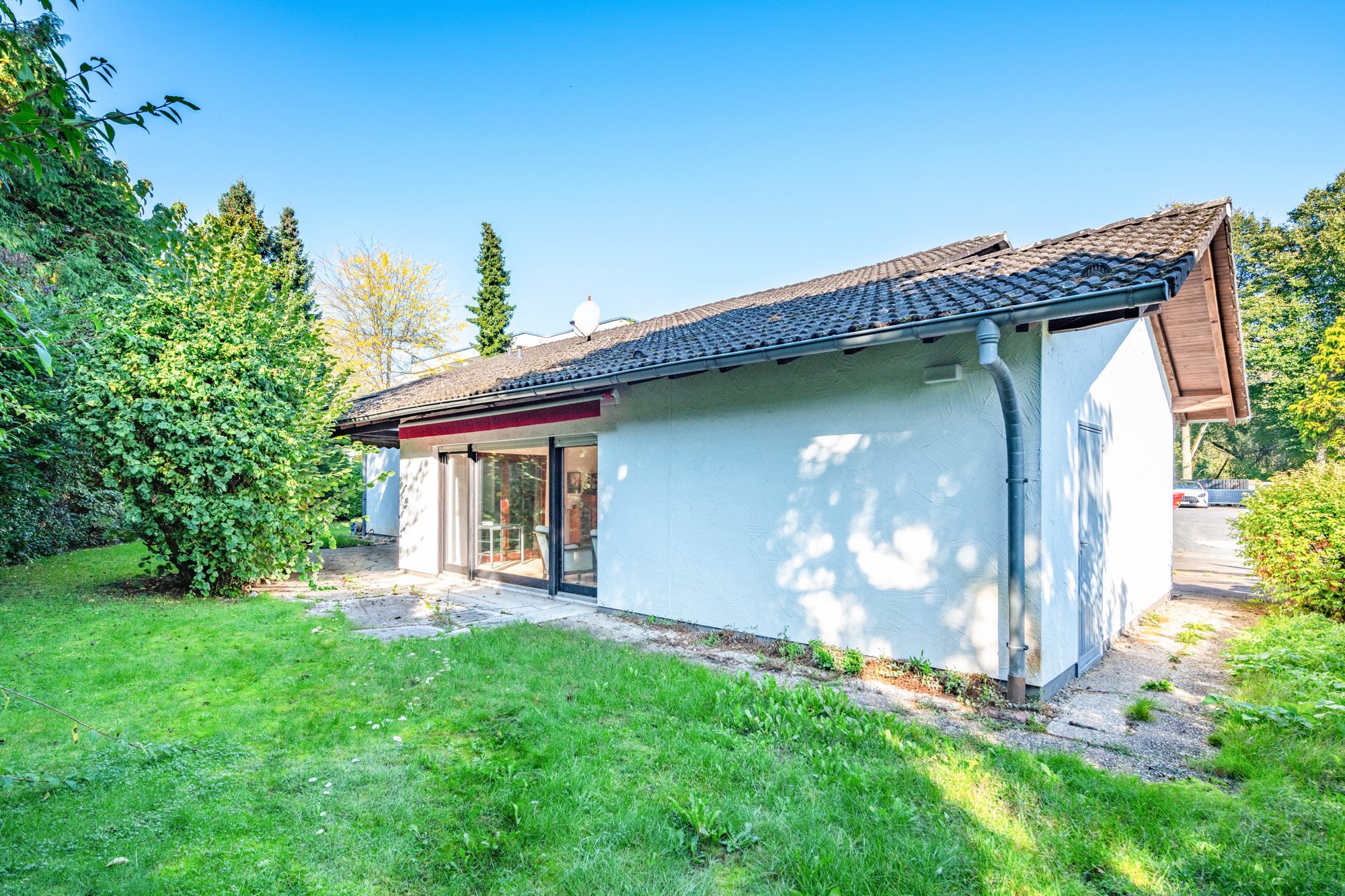 Immobilienangebot - Hanau / Kesselstadt - Alle - Hanau-Kesselstadt: Tolles Einfamilienhaus / Bungalow mit Garten & Erbpachtgrundstück in ruhiger Lage