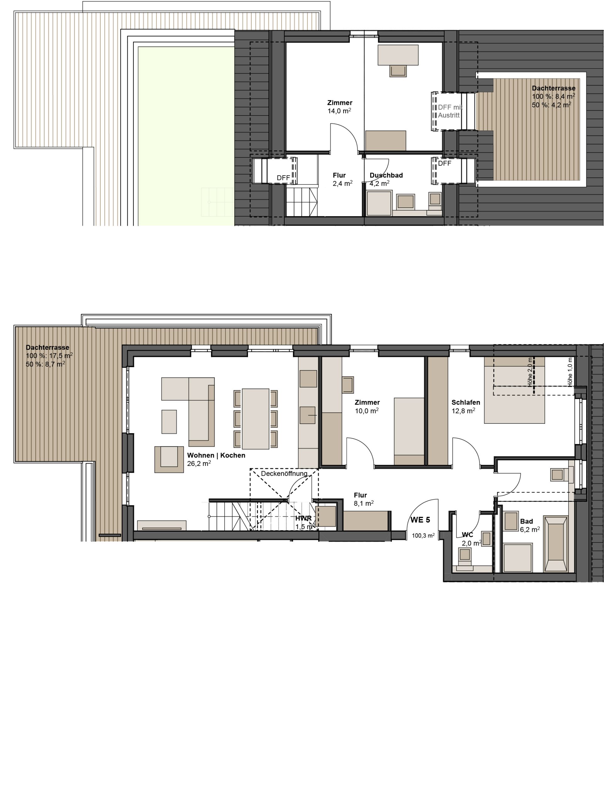 Neubauprojekt Maintal - Grundriss Wohnung 5