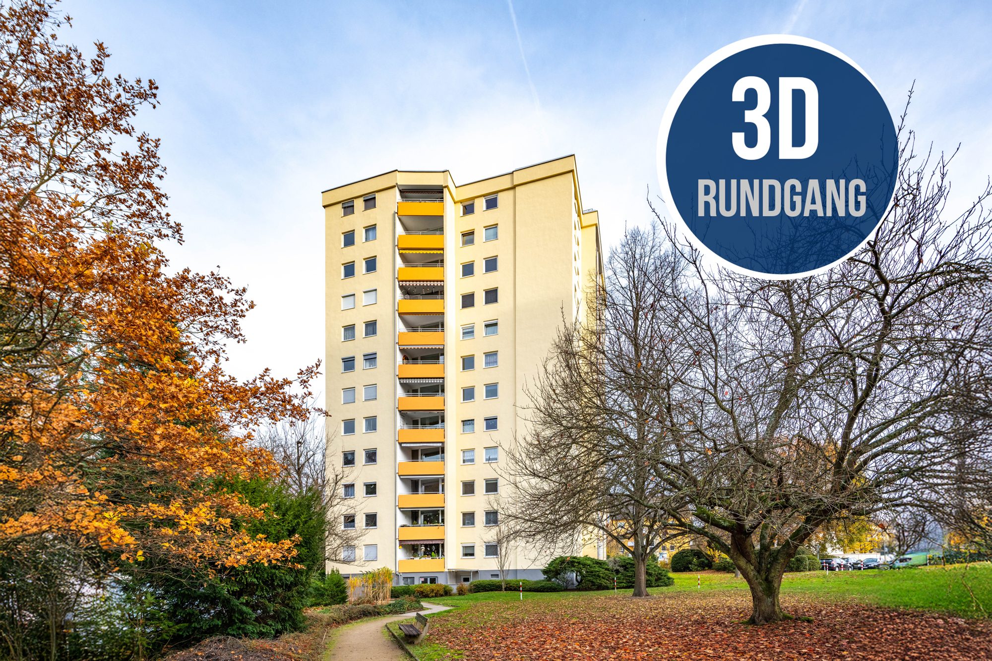 Außenansicht 3D Immobilienangebot - Maintal / Dörnigheim - Alle - Maintal-Dörnigheim: Gepflegte, gut geschnittene 3,5-Zimmer-Wohnung mit großer Wohnküche & Balkon