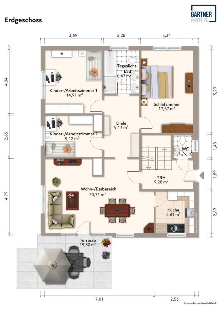 Immobilienangebot - Maintal - Alle - Maintal-Bischofsheim: Großzügiges Ein-/Zweifamilienhaus mit tollem Grundstück in beliebter Wohnlage