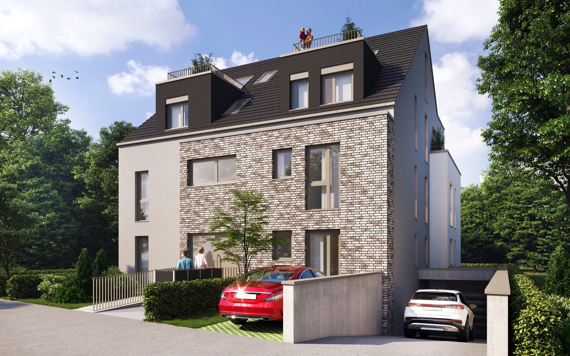 Immobilienangebot - Maintal / Dörnigheim - Alle - Herrliche 4-Zimmer-Dachgeschoss-Wohnung im Maisonette-Stil mit zwei Dachterrassen und Aufzug