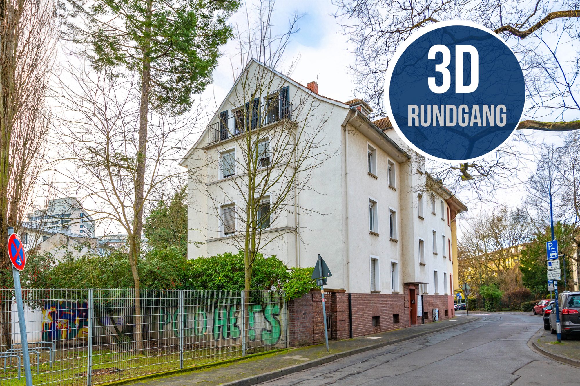 Immobilienangebot - Offenbach - Alle - Offenbach: Gemütliche 3-Zimmer-Dachgeschoss-Wohnung mit Balkon in begehrter und zentraler Wohnlage