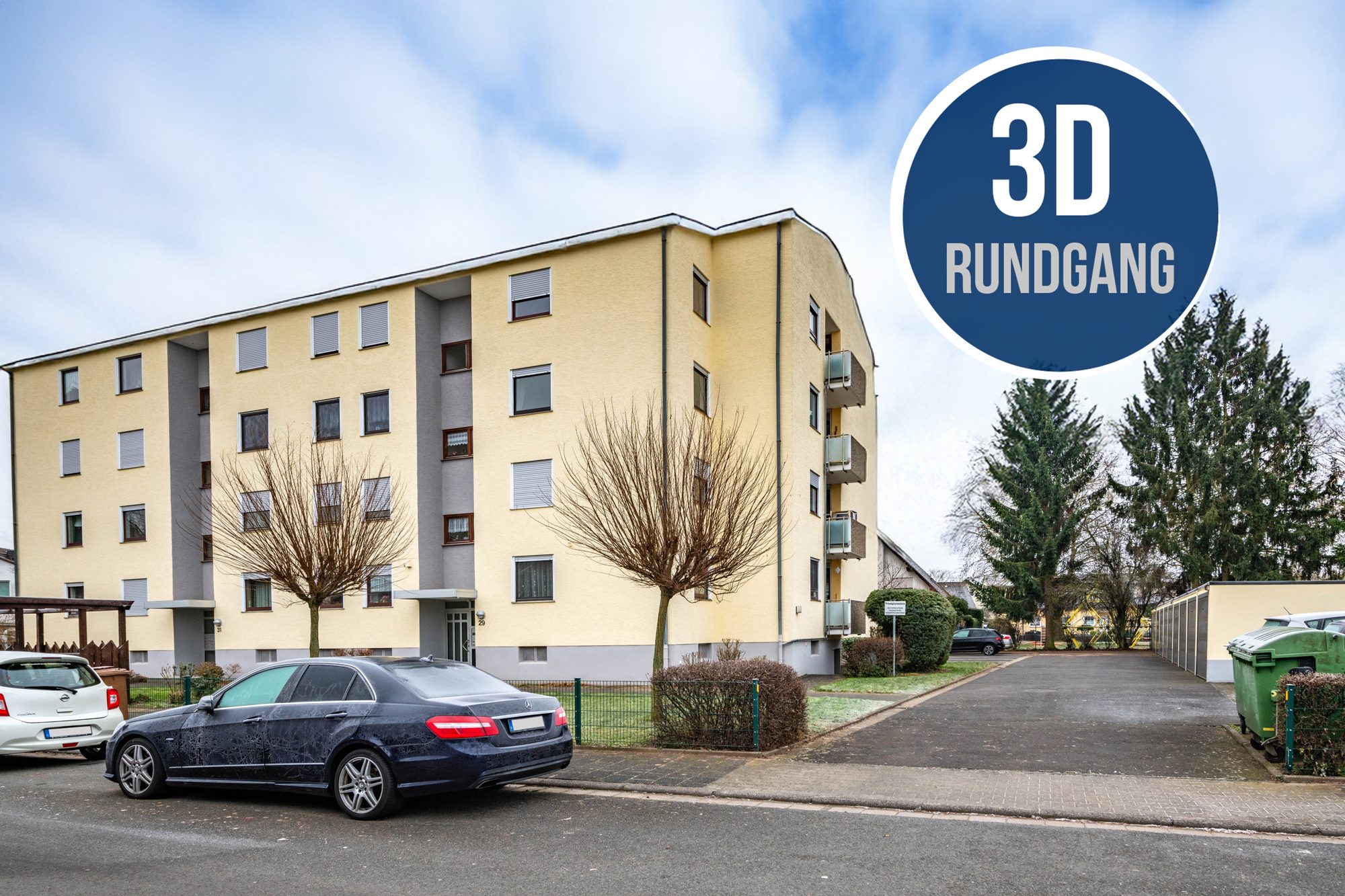 Immobilienangebot - Bruchköbel - Alle - Bruchköbel: Schöne 3-Zimmer-Wohnung mit Süd-West-Balkon & schicker Einbauküche in ruhiger Lage