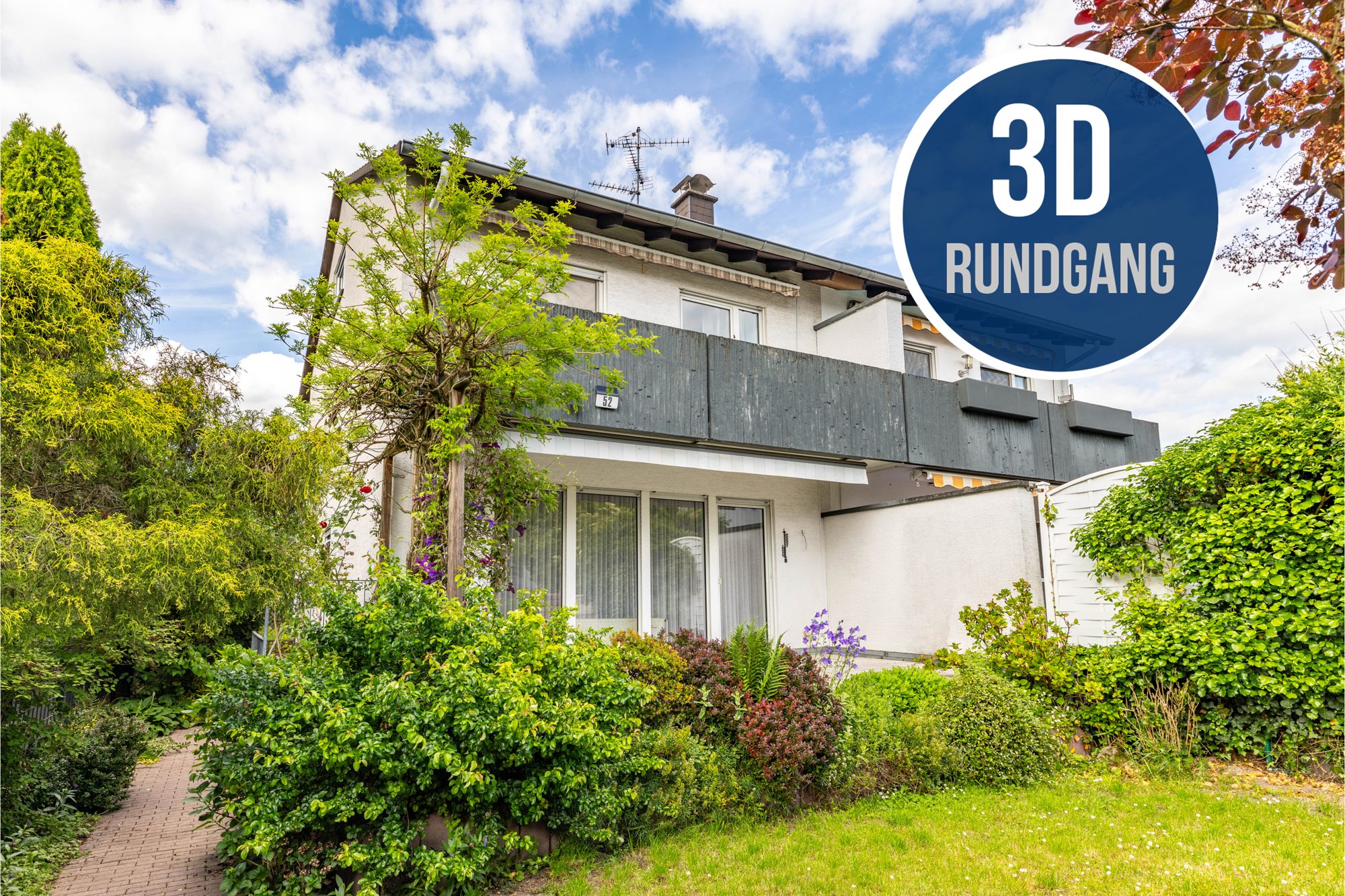 Immobilienangebot - Maintal - Alle - Maintal-Dörnigheim: Gepflegtes, geräumiges Einfamilienhaus (DHH) mit Südausrichtung in Ortsrandlage