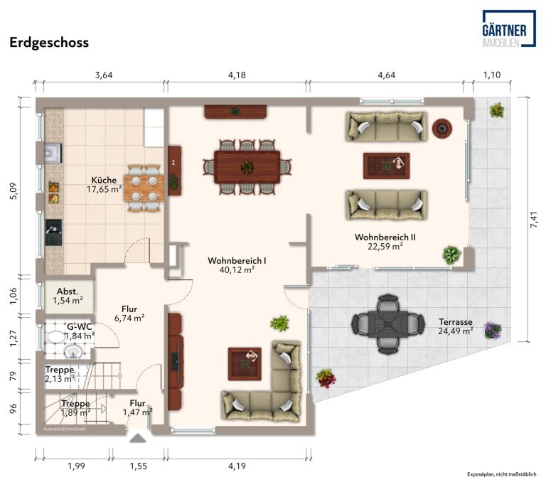 Immobilienangebot - Maintal / Dörnigheim - Alle - Maintal-Dörnigheim: Großzügiges Einfamilienhaus mit großem Garten und Garagen in beliebter Wohnlage
