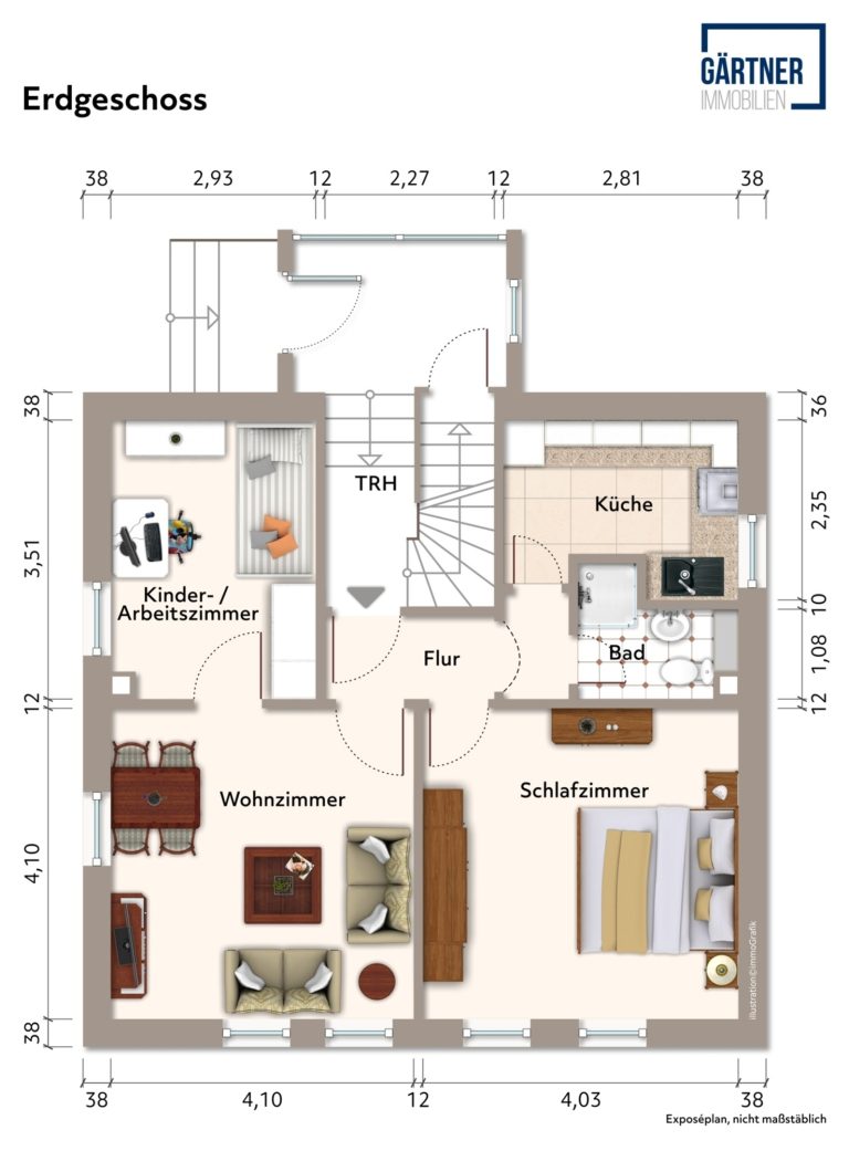 Immobilienangebot - Nidderau / Eichen - Alle - Nidderau-Eichen: Teil vermietetes Wohnanwesen mit großem Grundstück in ruhiger Feldrandlage
