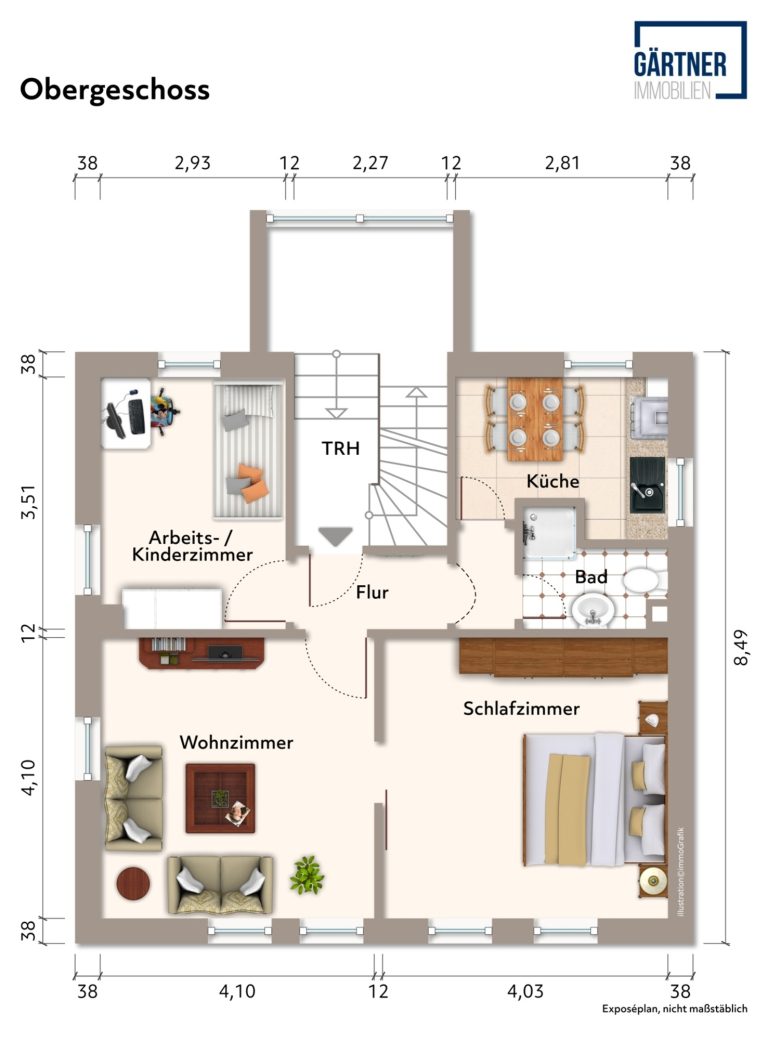 Immobilienangebot - Nidderau / Eichen - Alle - Nidderau-Eichen: Teil vermietetes Wohnanwesen mit großem Grundstück in ruhiger Feldrandlage