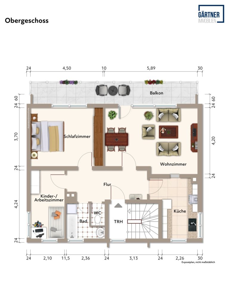 Immobilienangebot - Nidderau / Eichen - Alle - Nidderau-Eichen: "Kapitalanlage" 3-Parteienhaus mit Gartengrundstück in ruhiger Feldrandlage