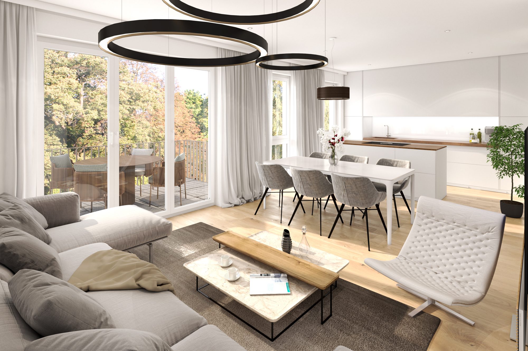 Immobilienangebot - Maintal / Dörnigheim - Alle - Maintal-Dörnigheim: Barrierefreie 4-Zimmer-Wohnung mit West-Balkon und toll geschnittenem Grundriss