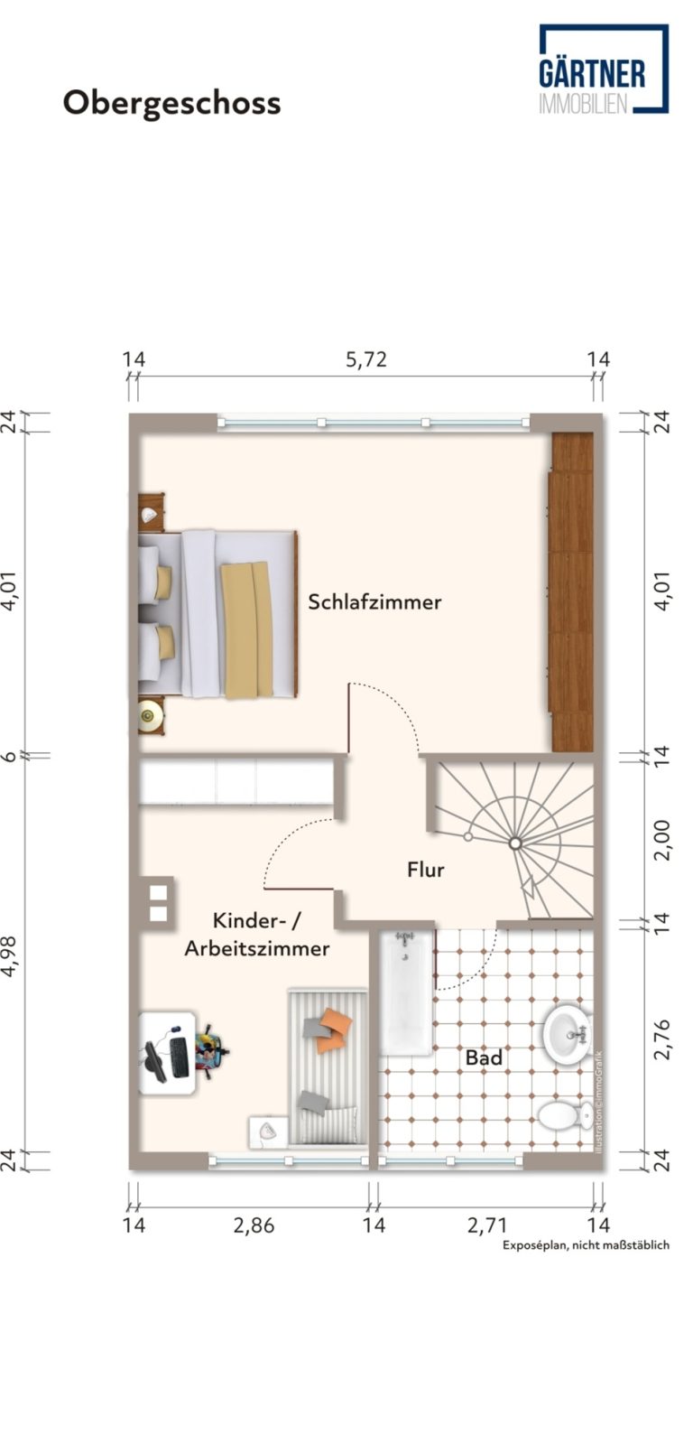 Immobilienangebot - Maintal / Dörnigheim - Alle - Maintal-Dörnigheim: Modernisierungsbedürftiges Reihenmittelhaus mit Garage in zentraler Lage