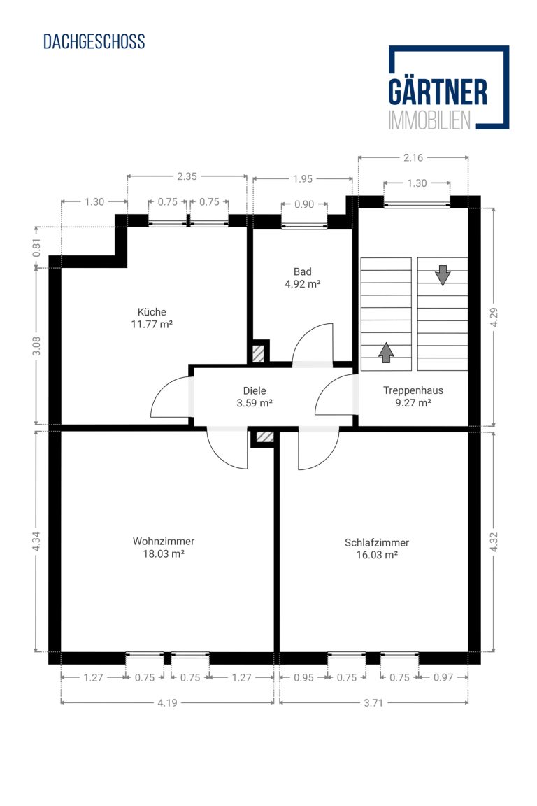 Immobilienangebot - Hanau - Alle - Hanau: Leerstehendes 4-Parteienhaus mit vorteilhaft geschnittenen 2-Zimmer-Wohnungen und Innenhof