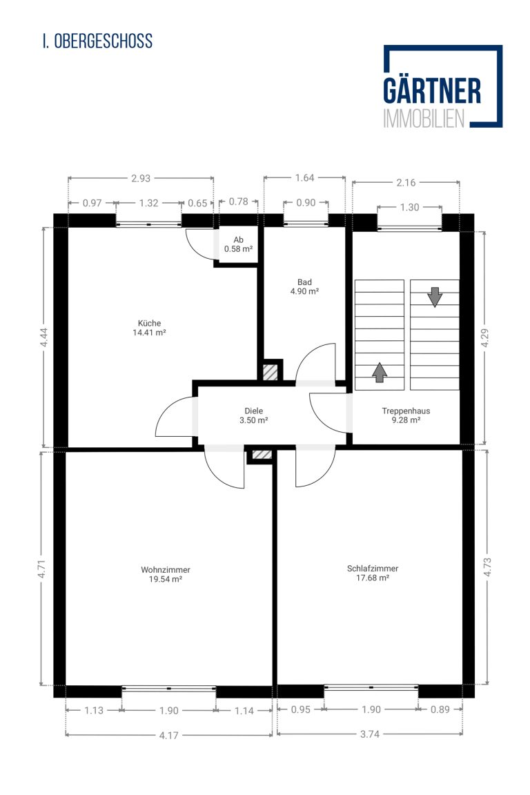 Immobilienangebot - Hanau - Alle - Hanau: Leerstehendes 4-Parteienhaus mit vorteilhaft geschnittenen 2-Zimmer-Wohnungen und Innenhof
