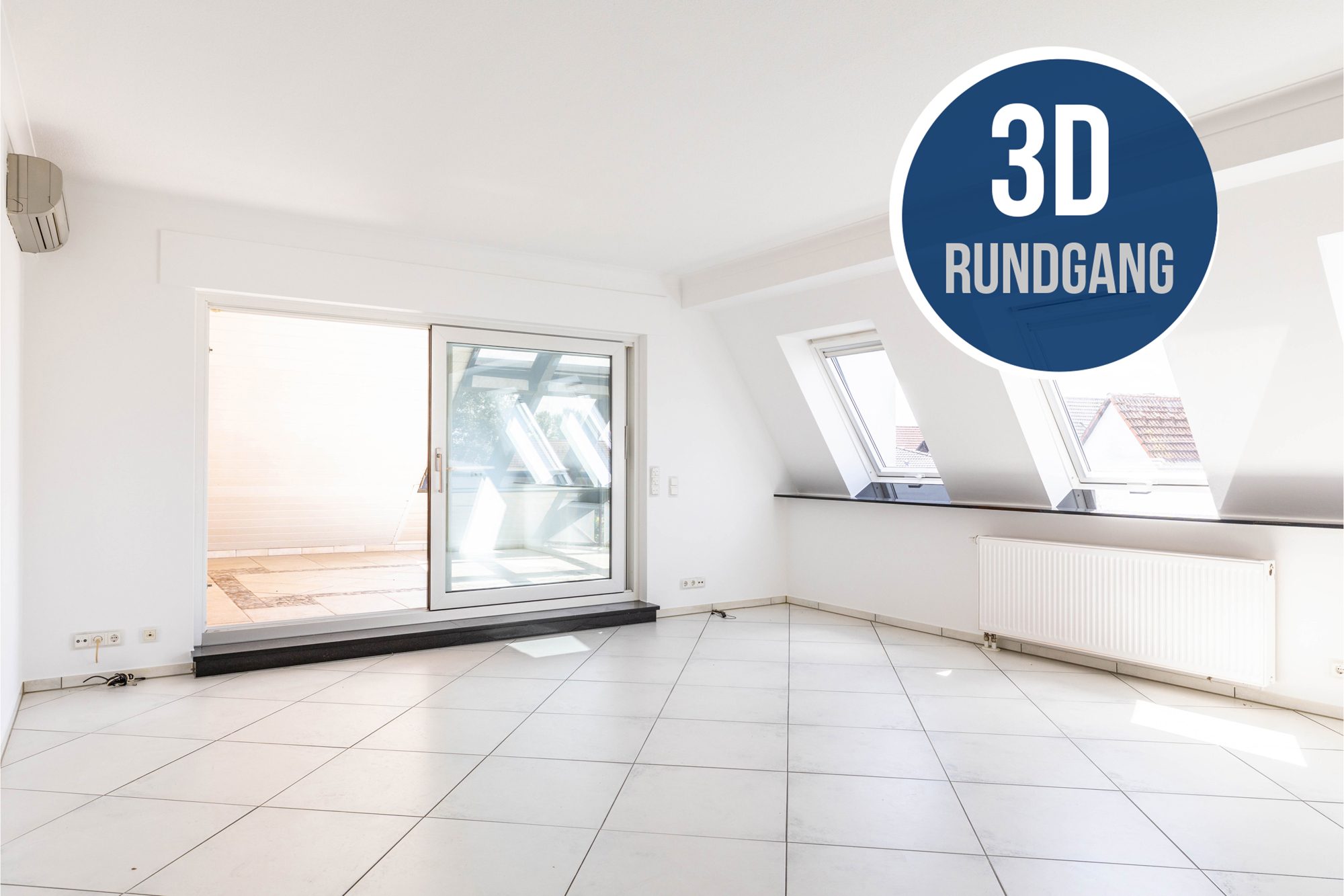 Immobilienangebot - Bruchköbel - Alle - Bruchköbel-Roßdorf: Schöne 3-Zimmer-Dachgeschoss-Wohnung mit herrlicher Dachterrasse in ruhiger Lage