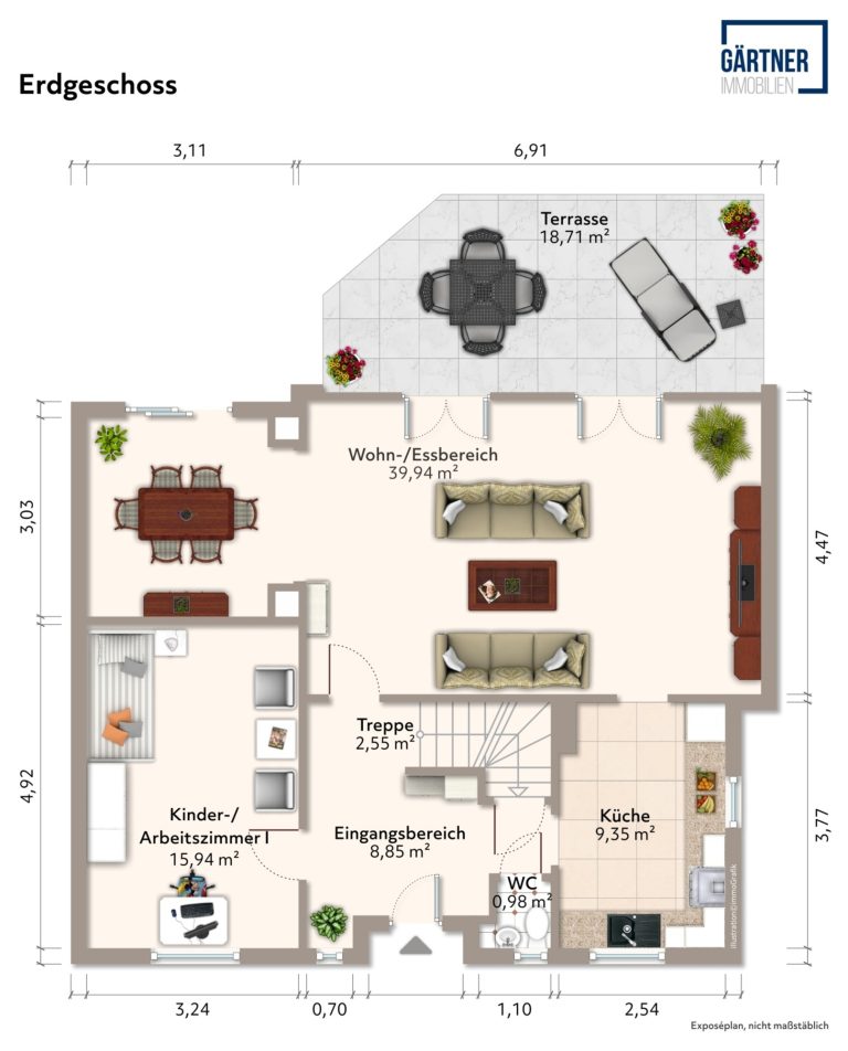 Immobilienangebot - Hanau - Alle - Hanau-Musikerviertel: Großzügiges, charmantes Einfamilienhaus mit tollem Garten in begehrter Lage