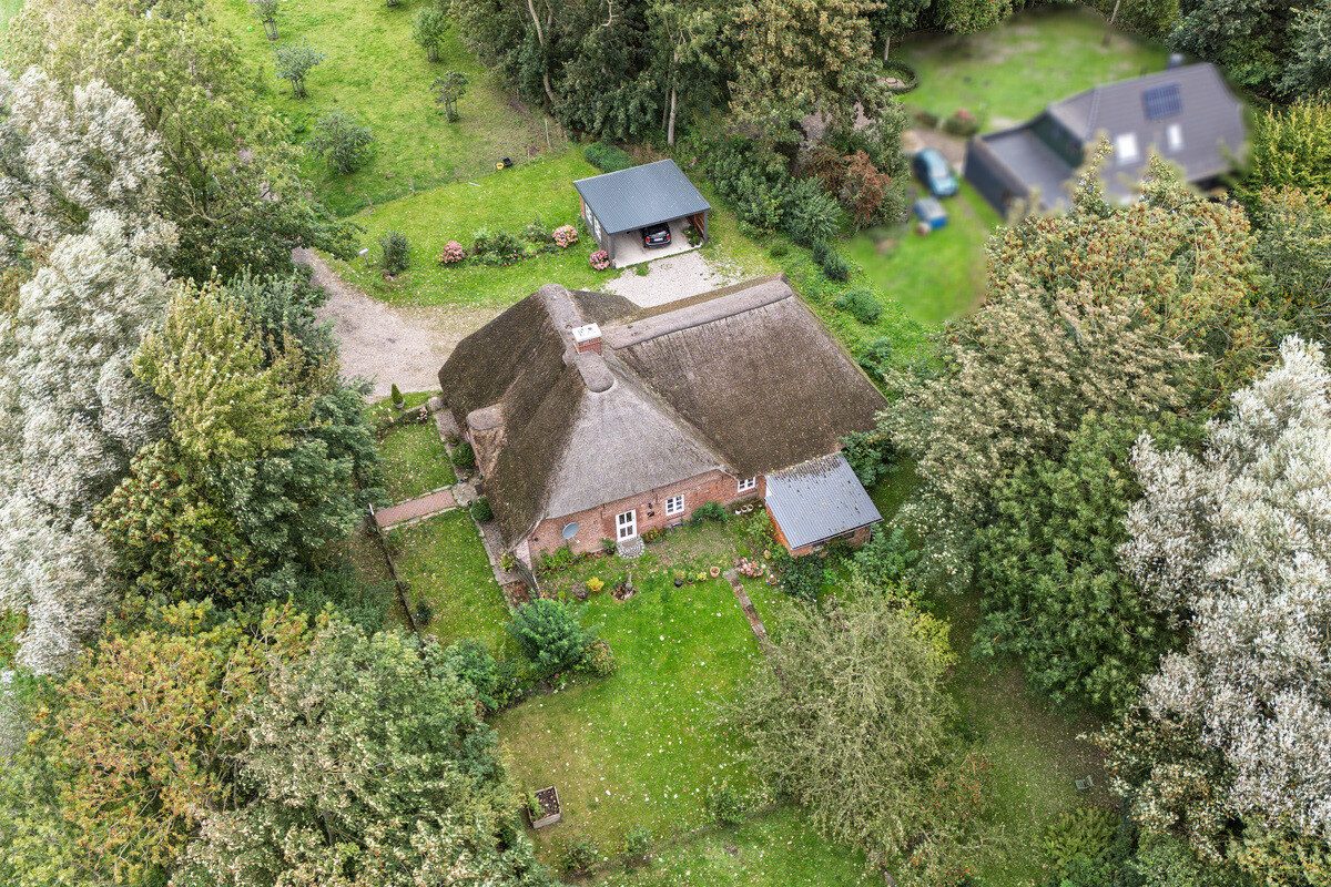 Immobilienangebot - Uelvesbüll - Alle - Landhausidylle unter Reet - Wohnen, wo Ruhe zuhause ist