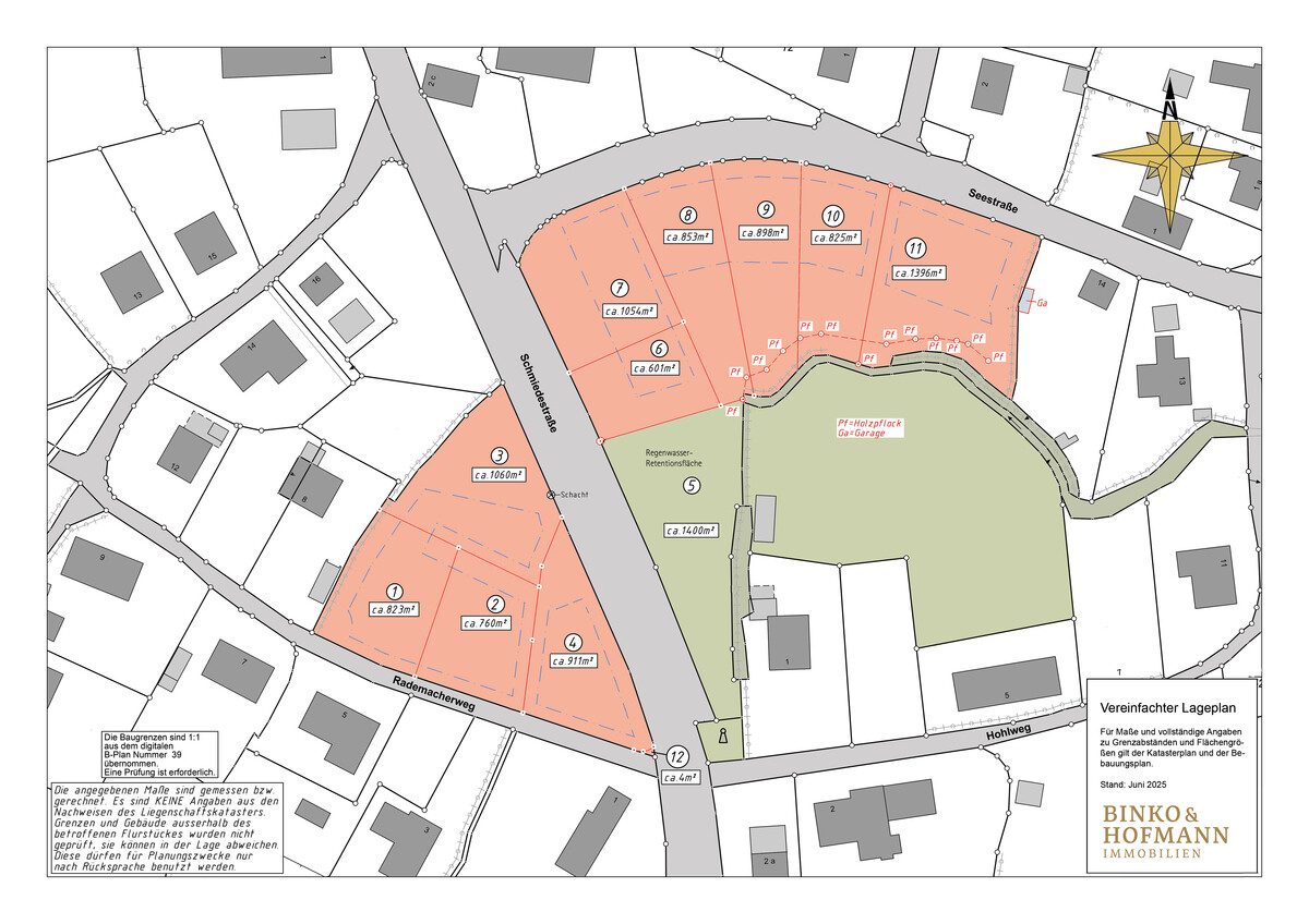 Immobilienangebot - Waabs - Bauplätze - Baugrundstücke im Neubaugebiet Großwaabs