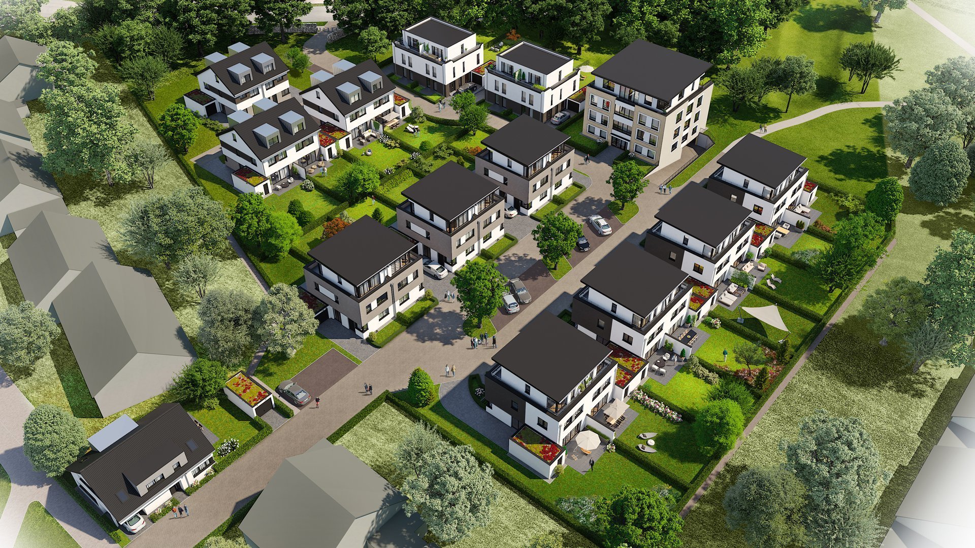 Visualisierung Areal Jadehof