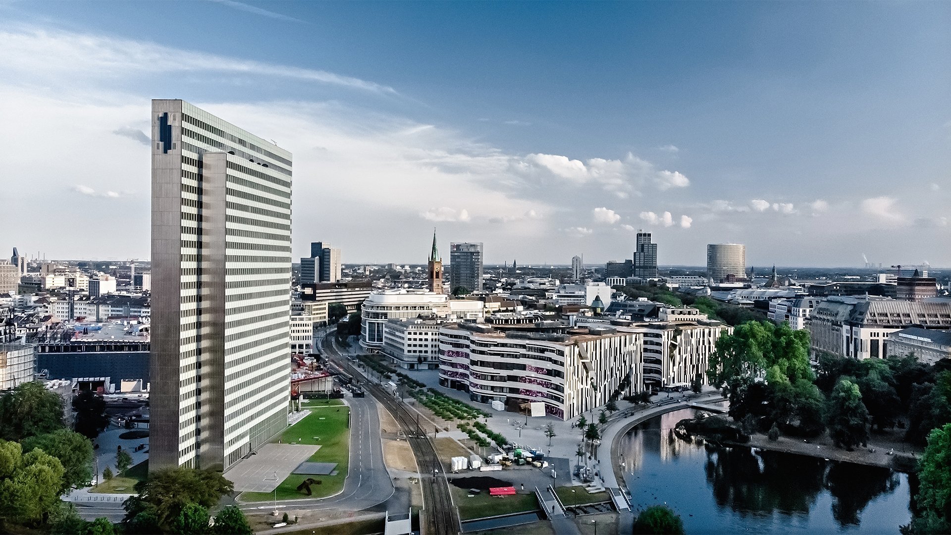 Panoramabild von Düsseldorf
