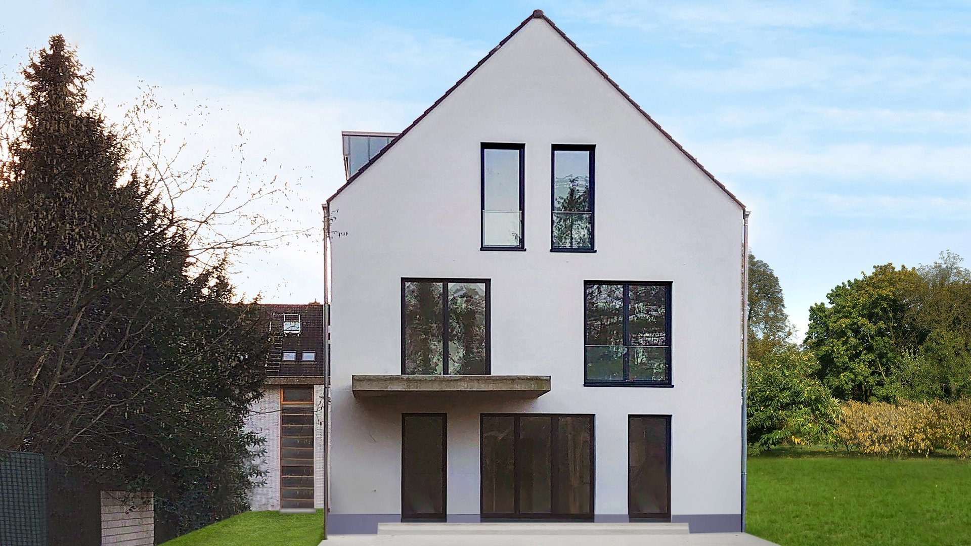 Böcker Wohnimmobilien - Immobilienangebot - Düsseldorf / Wittlaer - Alle - Erstbezug! Neubau DHH im grünen Düsseldorf - Wittlaer! Rheinnähe! Hoher Wohnkomfort!