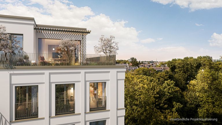 Böcker Wohnimmobilien - Immobilienangebot - Düsseldorf - Alle - Wunderschöner Parkblick. Exklusive 4-Zimmer-Wohnung mit großzügigem Zuschnitt und zwei Balkonen