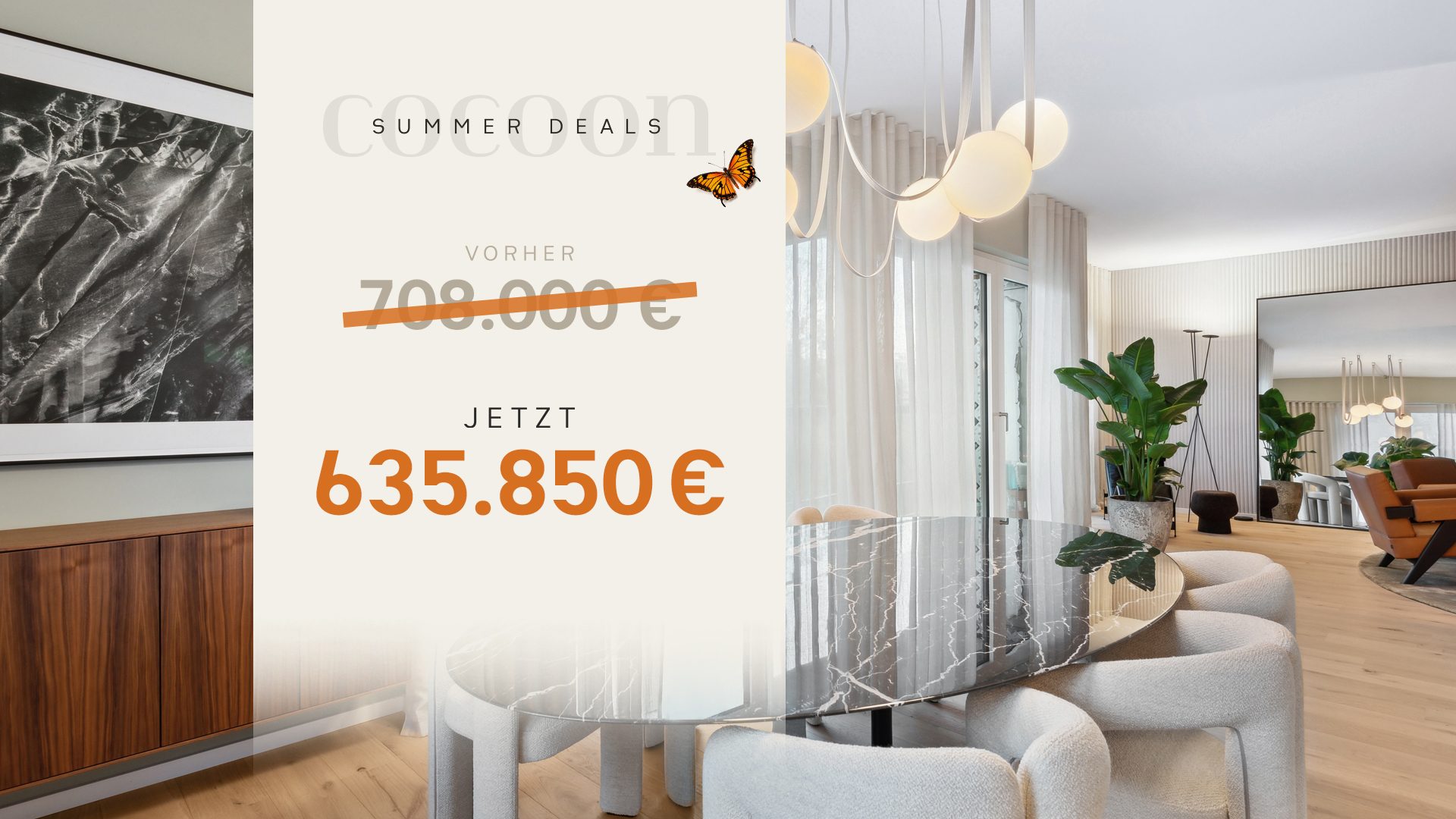 Böcker Wohnimmobilien - Immobilienangebot - Düsseldorf - Alle - Helle, individuelle 2-Zimmer-Wohnung mit flexiblem Grundriss und Südbalkon