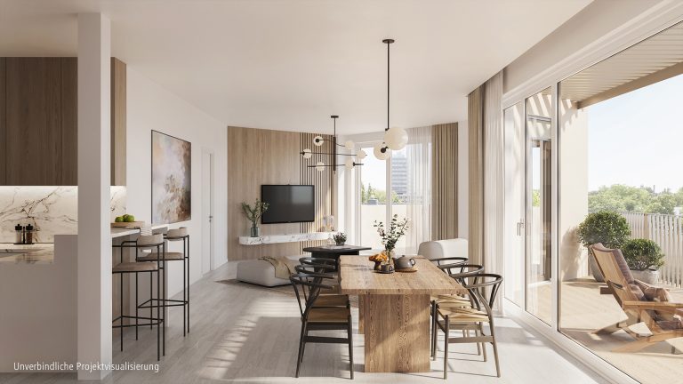 Böcker Wohnimmobilien - Immobilienangebot - Düsseldorf - Alle - Ausrichtung zum Park mit zwei Bädern und großzügigem Schnitt