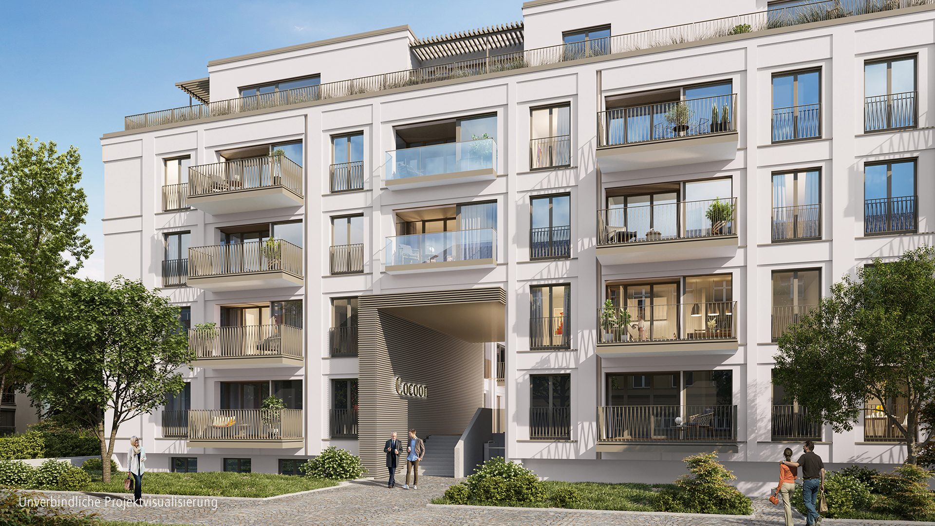 Böcker Wohnimmobilien - Immobilienangebot - Düsseldorf - Alle - Exklusive 2-Zimmer-Wohnung mit offenem Zuschnitt, Schlafzimmer mit Bad en Suite und schönem Balkon