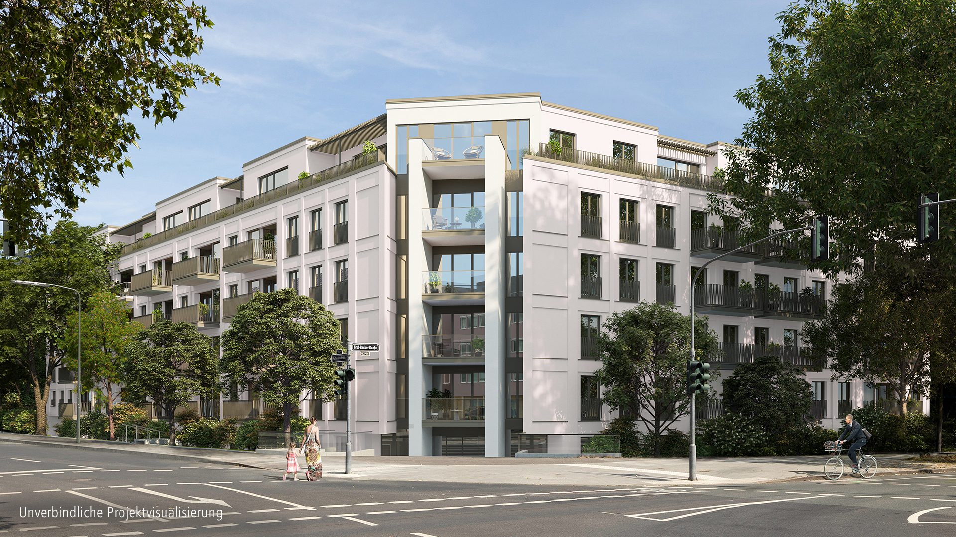 Böcker Wohnimmobilien - Immobilienangebot - Düsseldorf - Alle - Exklusive 2-Zimmer-Wohnung mit offenem Zuschnitt, Schlafzimmer mit Bad en Suite und schönem Balkon